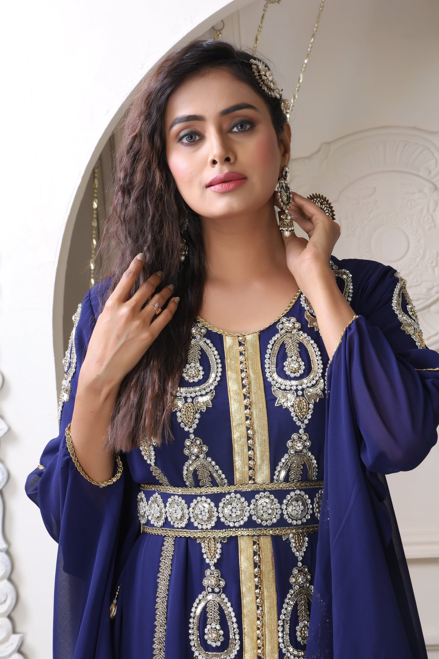 Ladies Long Sleeve Moroccan Caftan