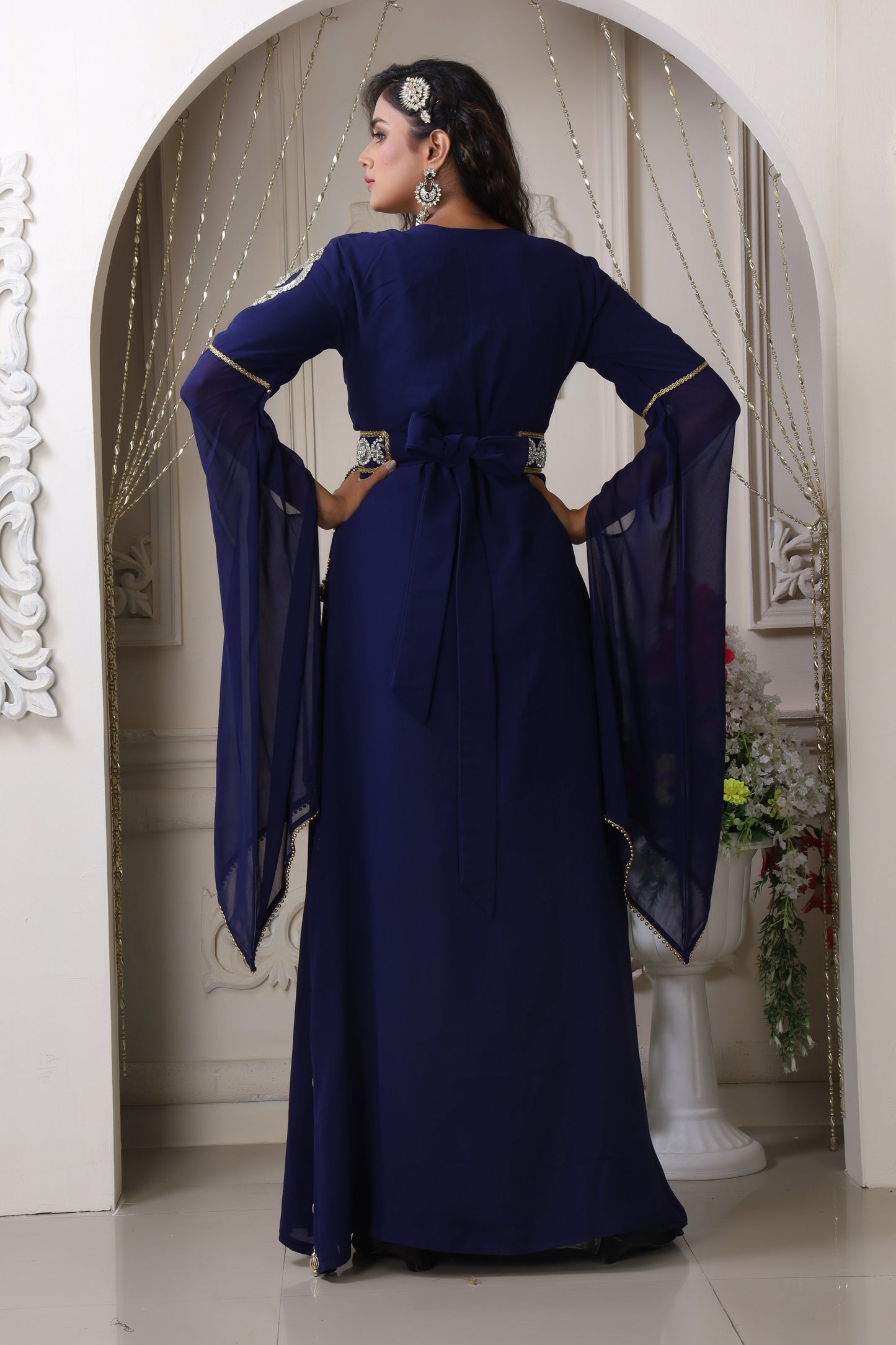 Arabic Party Wear Kaftan Embroidery Kaftan