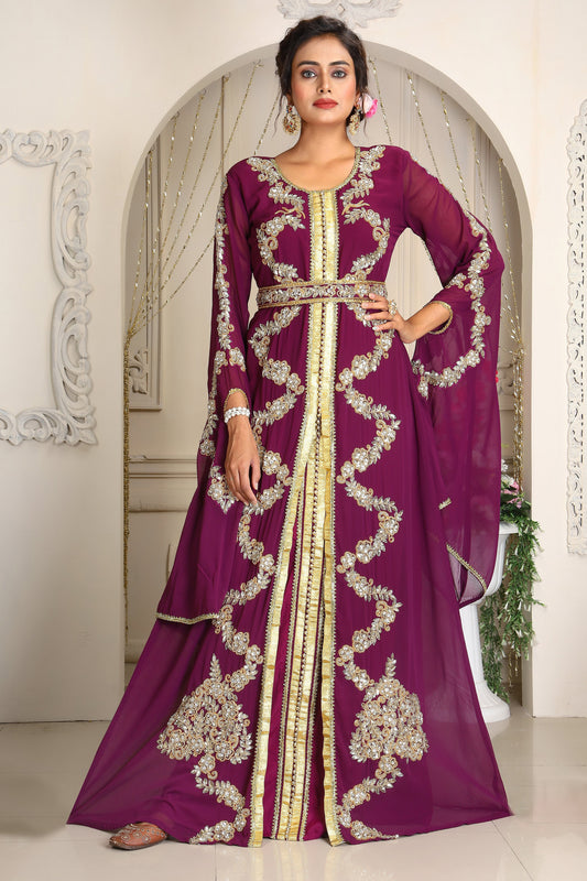 Violet Designer Kaftan