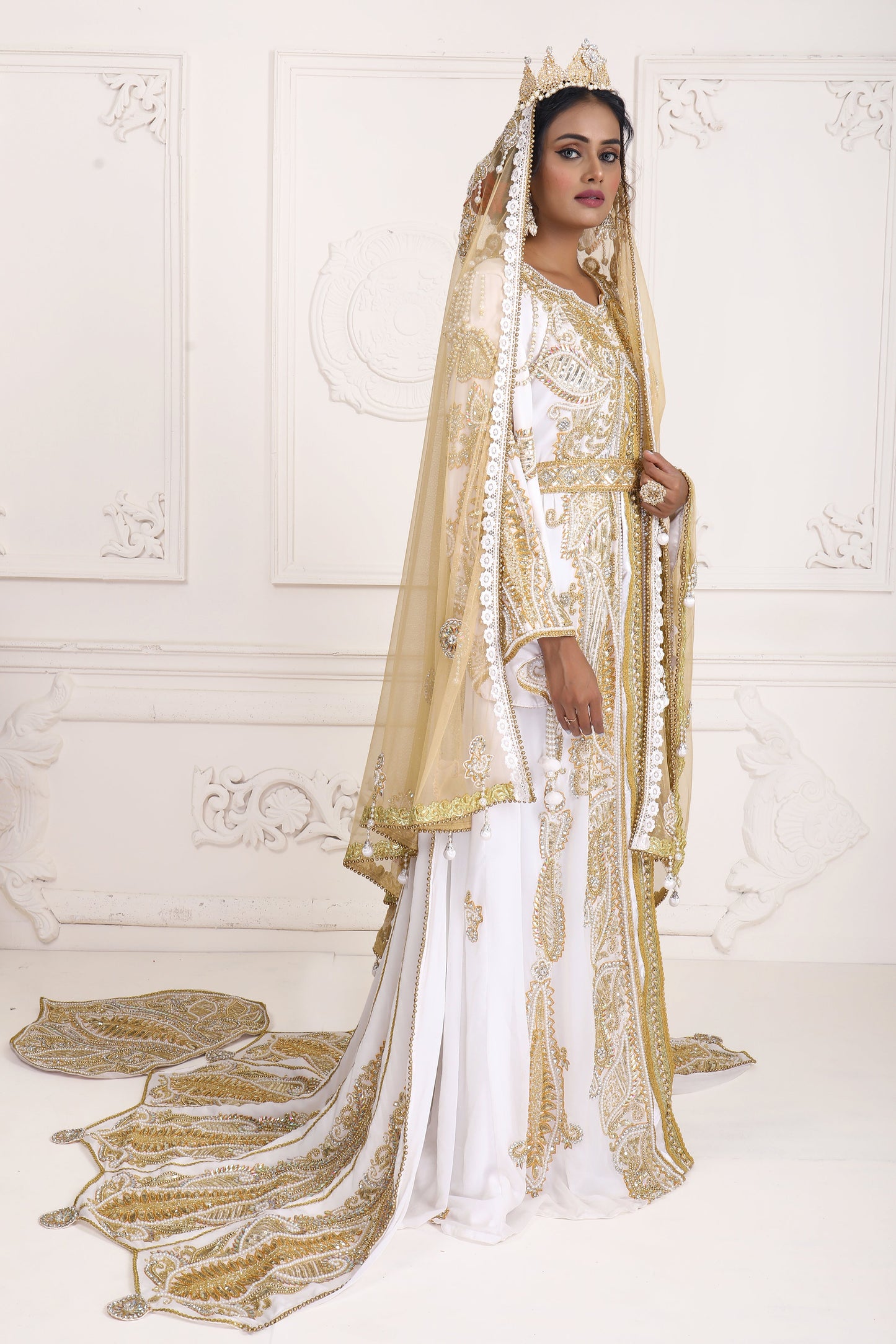 Hand Beaded Stunning & Eye catching Caftan