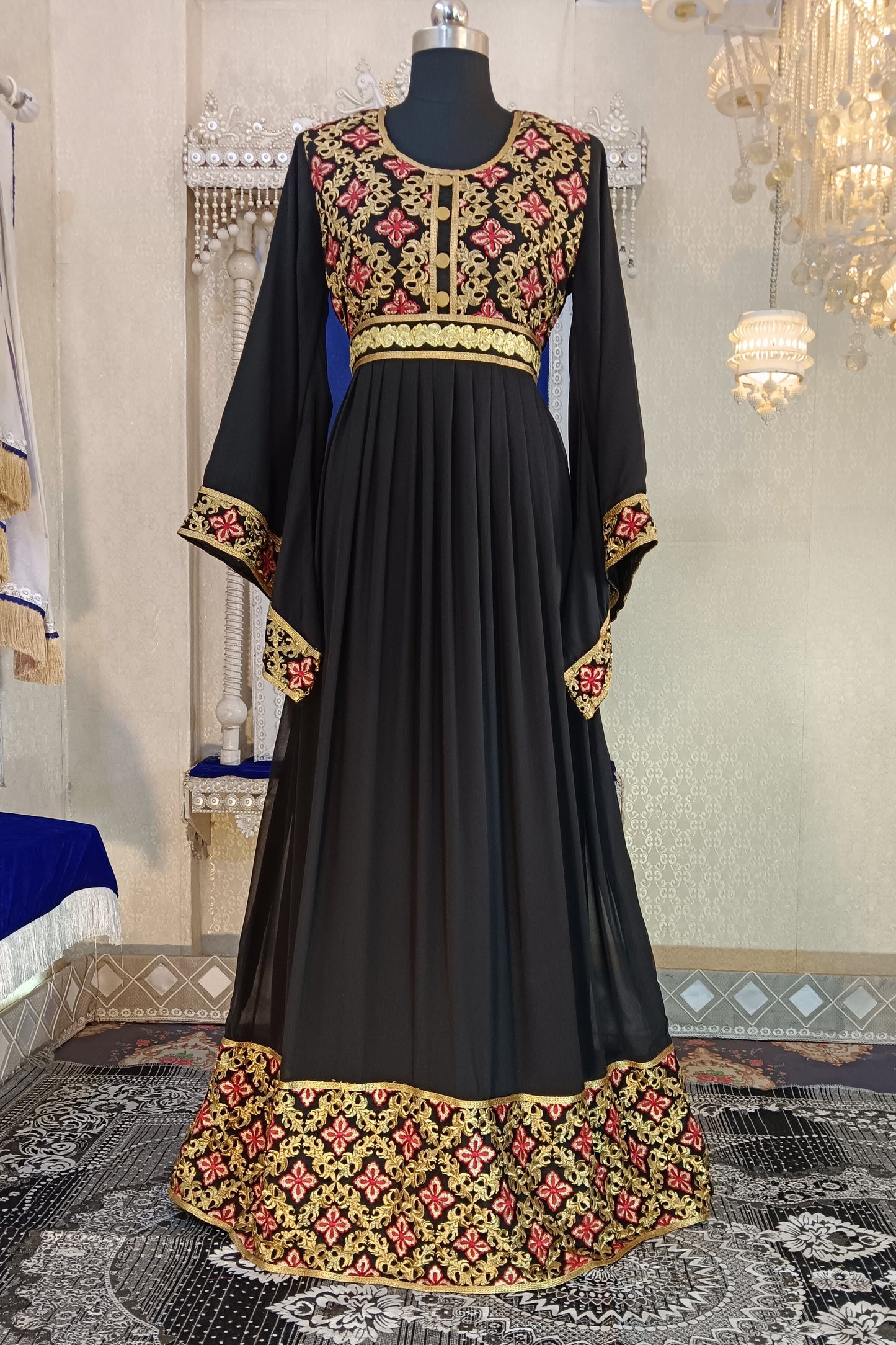 Black Stylish Islamic Caftan