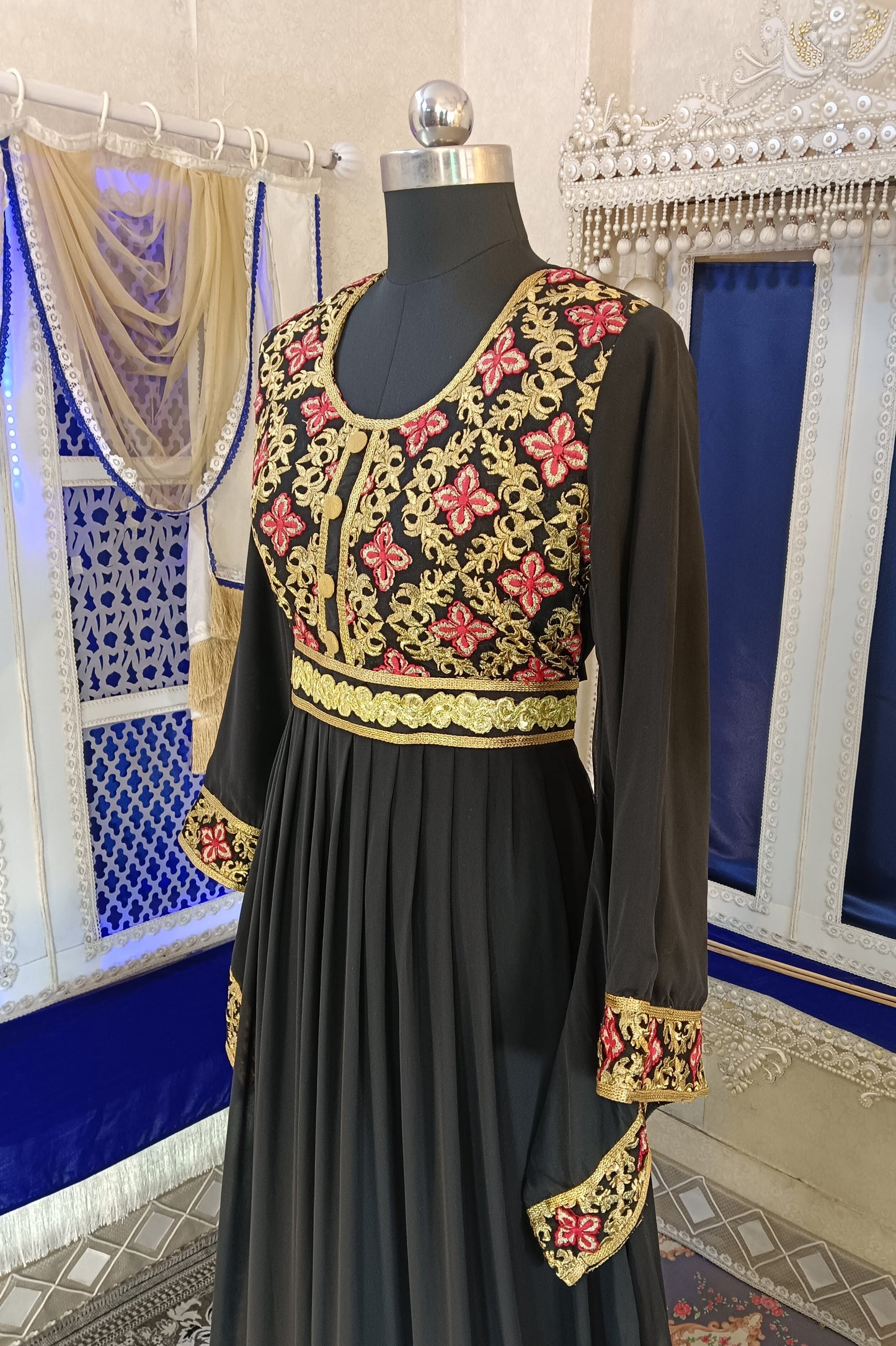Black Designer Stylish Islamic Takchita Kaftan