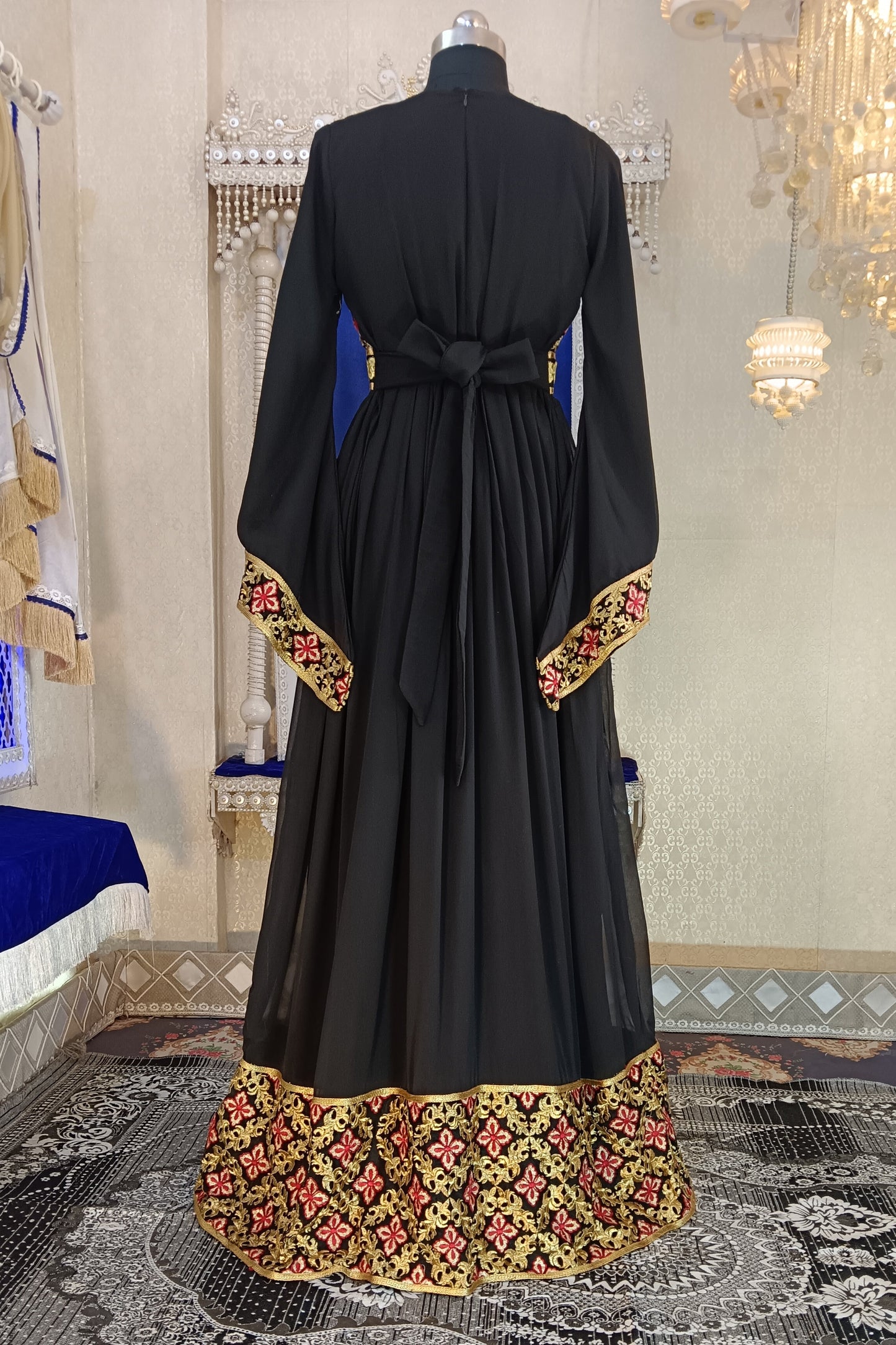Black Designer Stylish Islamic Takchita Kaftan