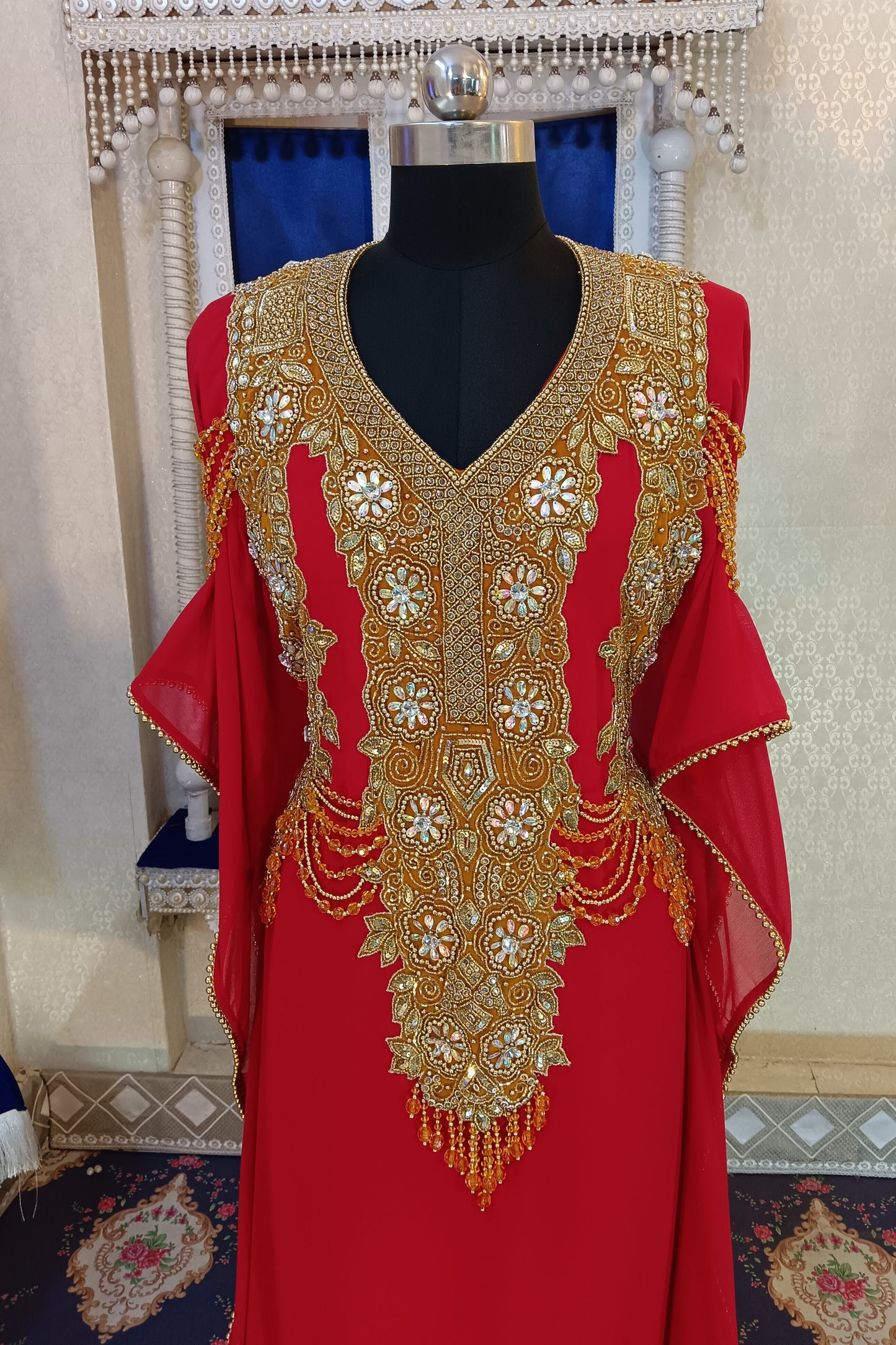 Red Long Gown Dress