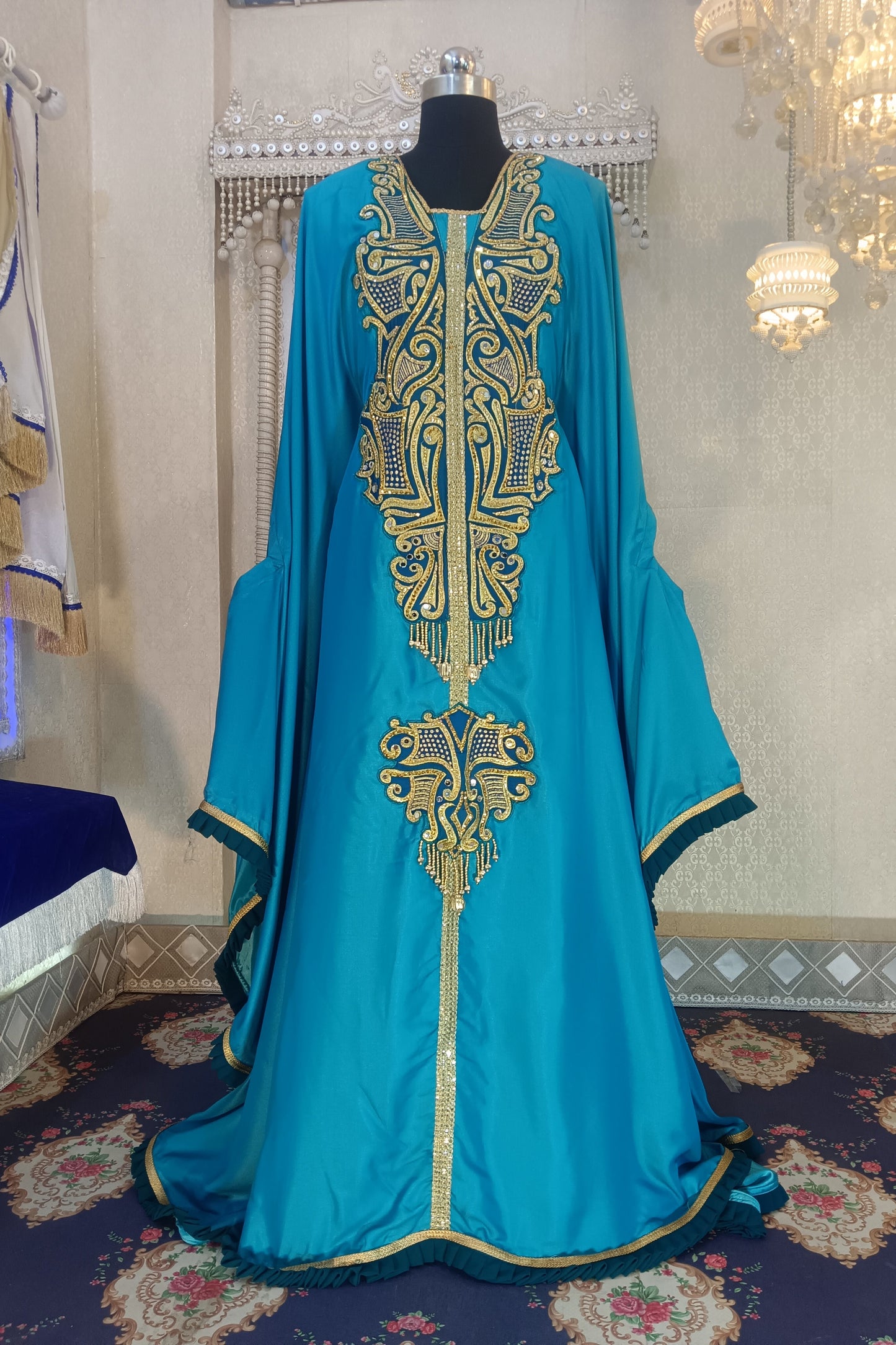Firozi Party Wear Dress