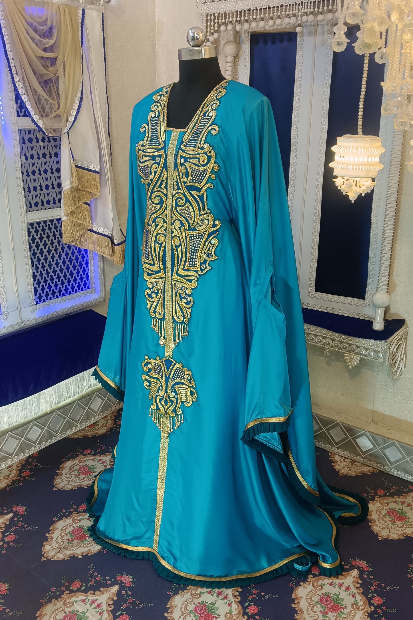 Firozi Wedding Dubai Kaftan