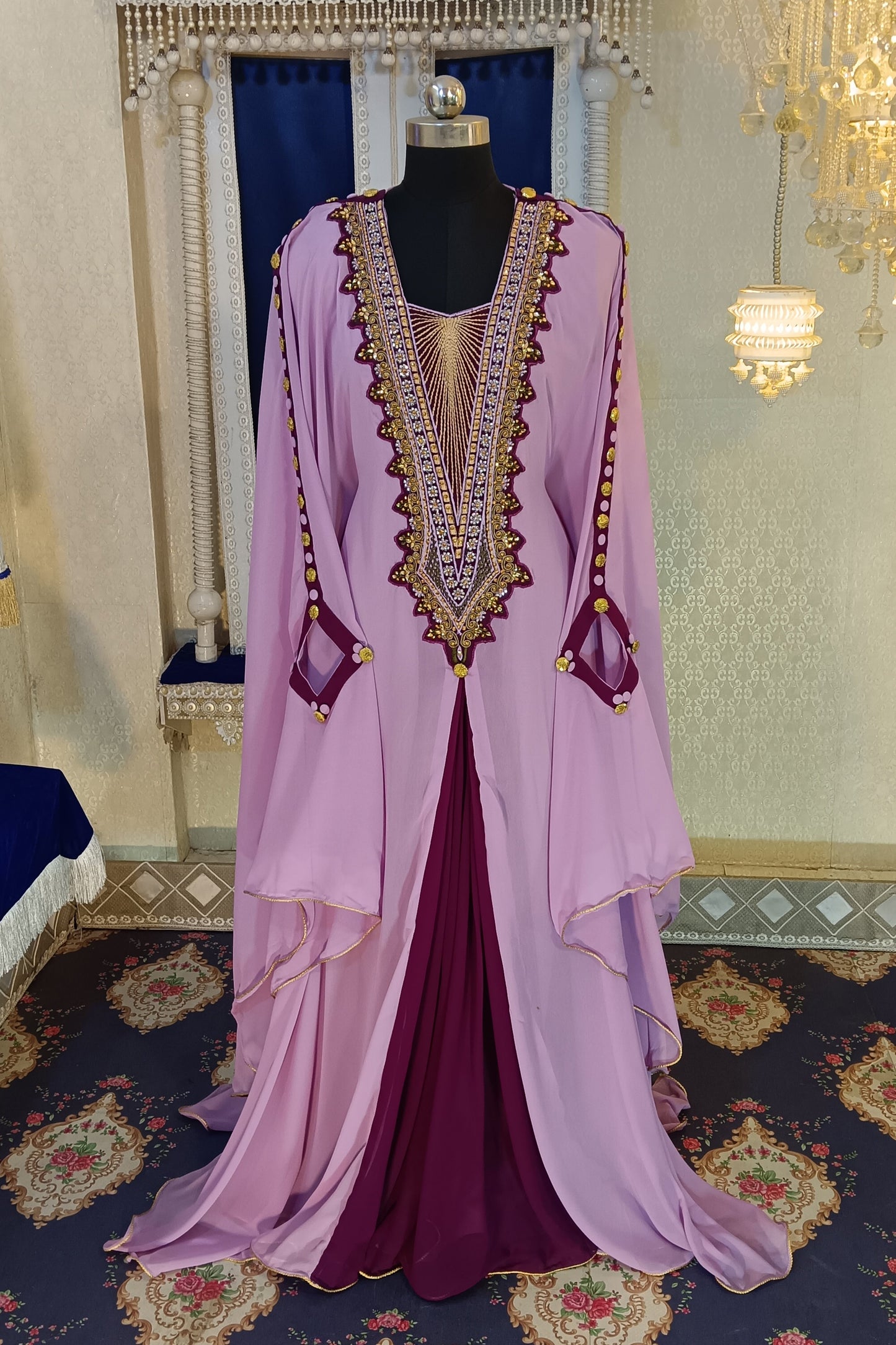 Violet Designer Kaftan