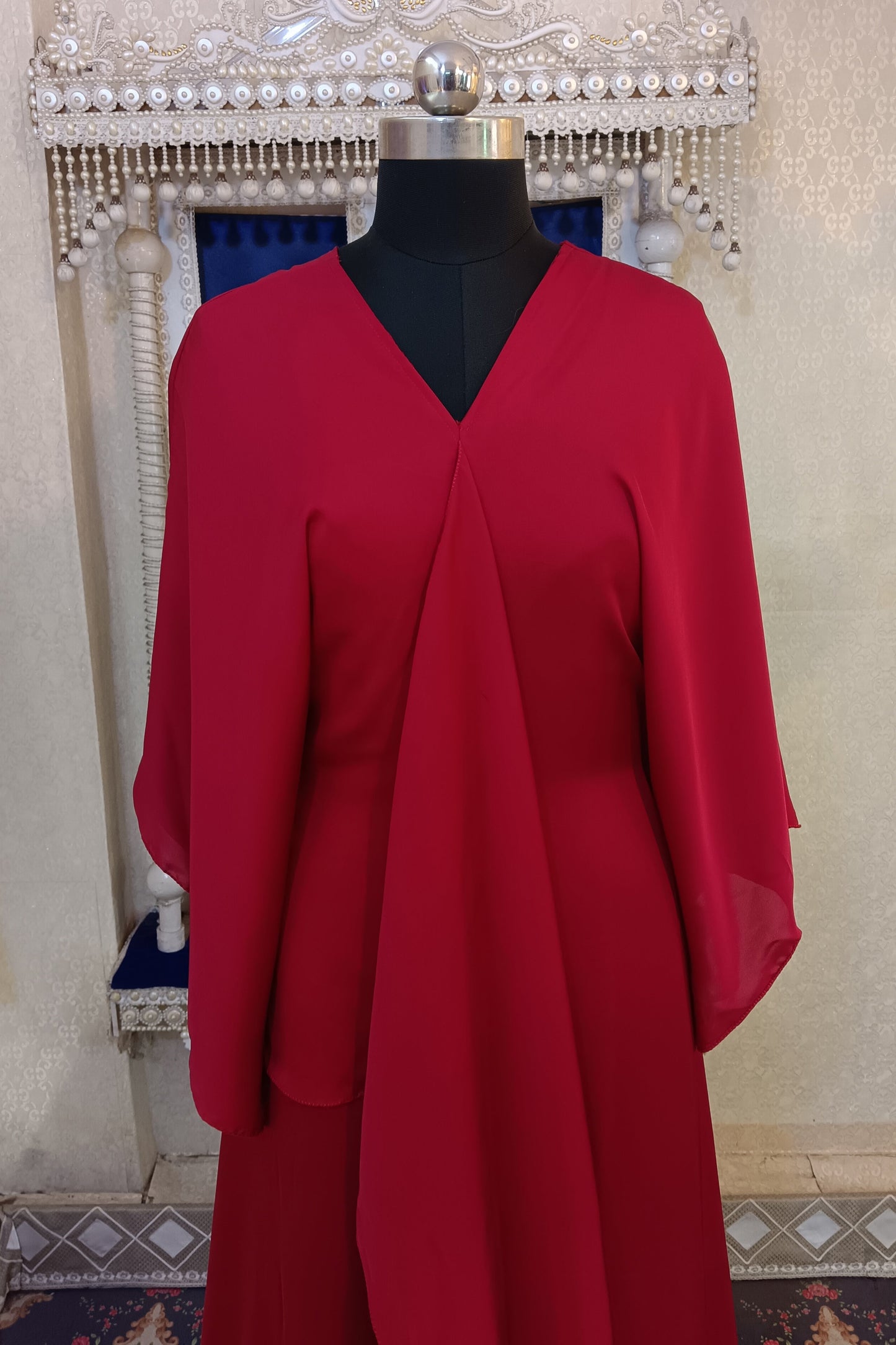 Maroon Takchita Kaftan