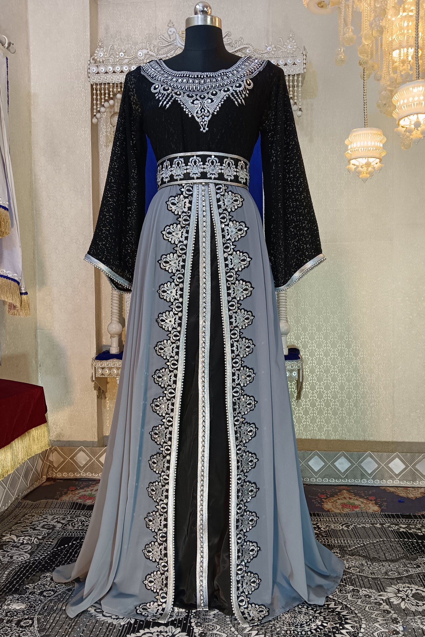 Black Designer Moroccan Kaftan