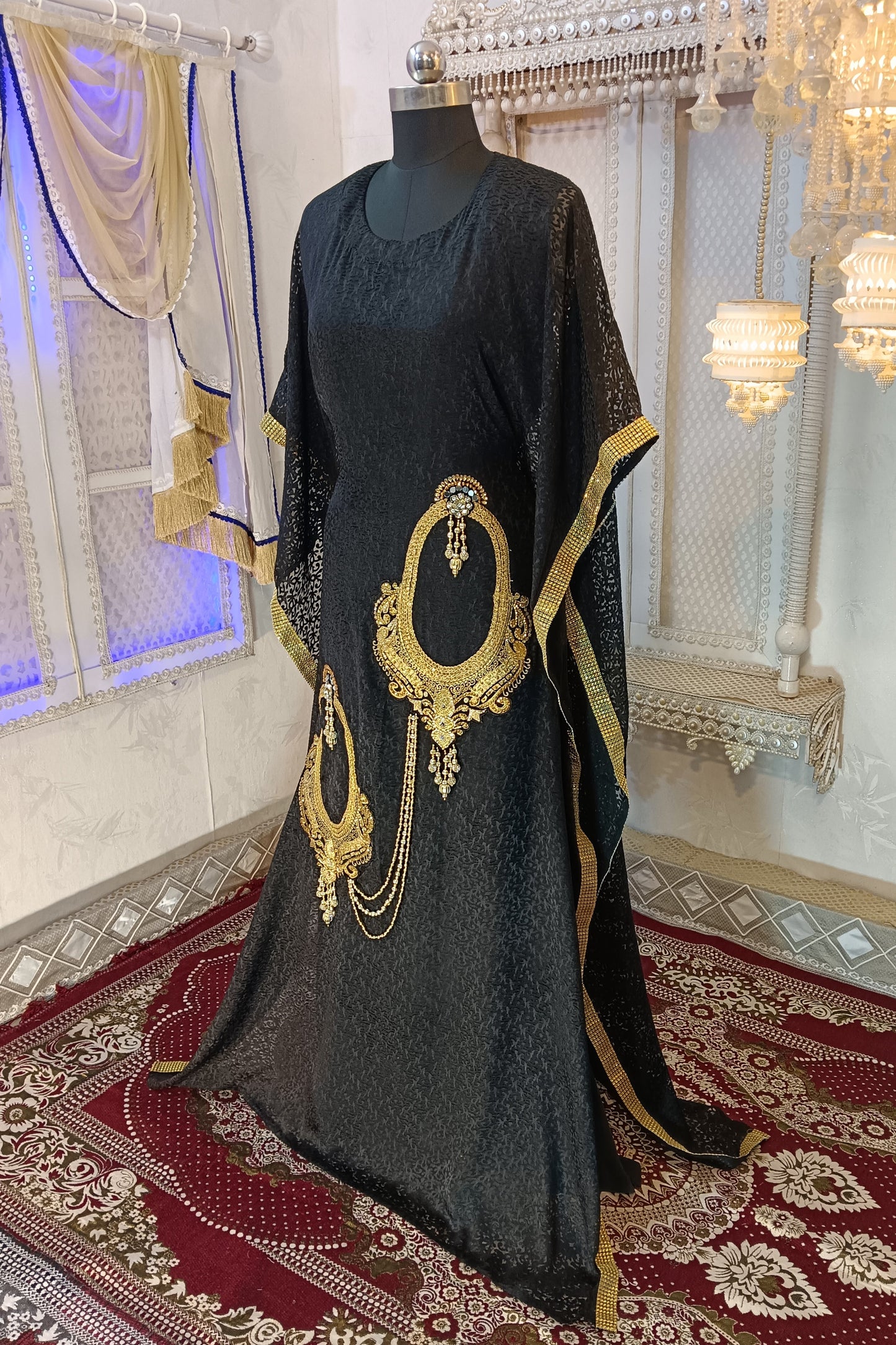 Black Color Islamic Takchita Kaftan