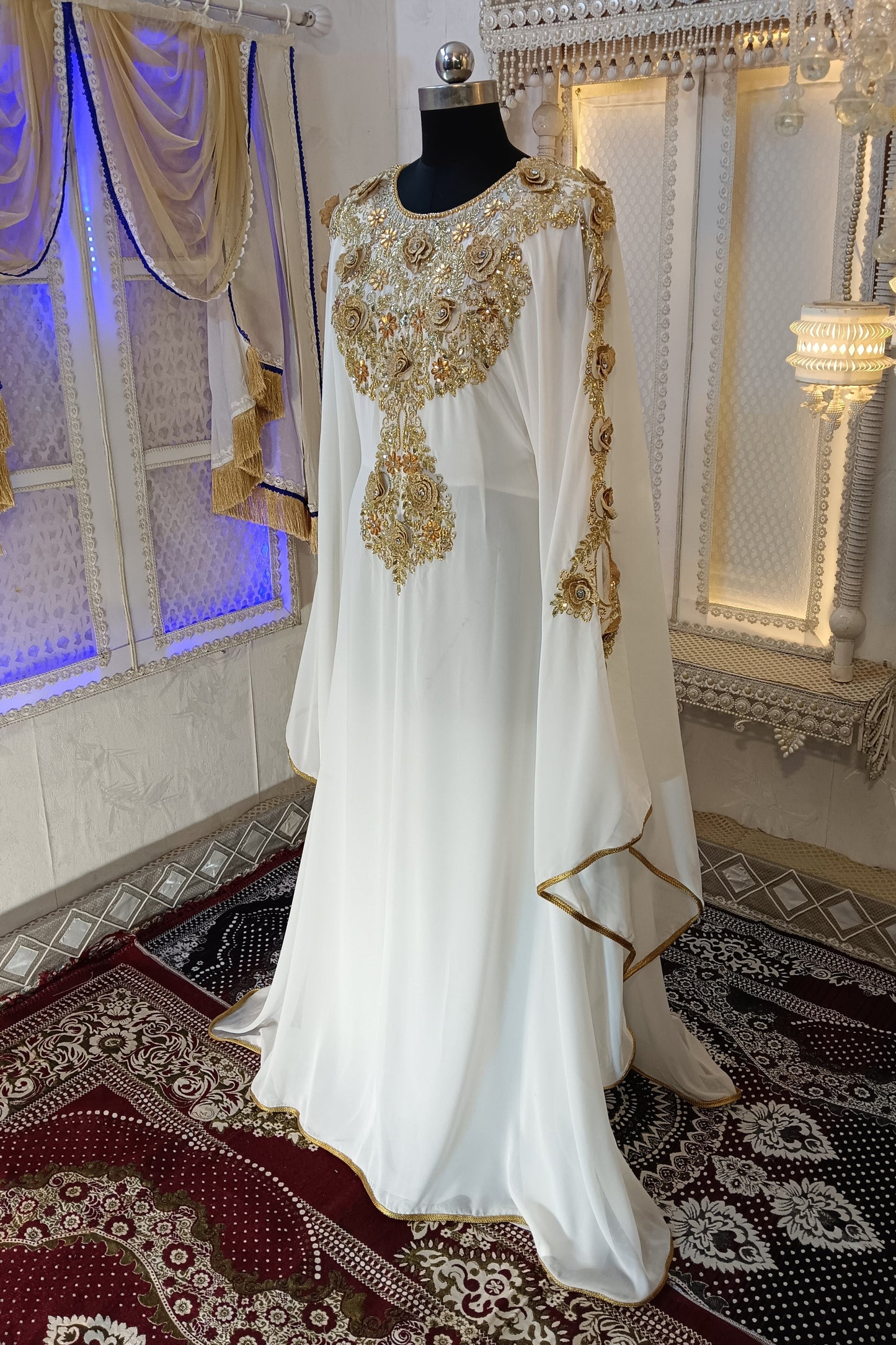 White Long Kaftan