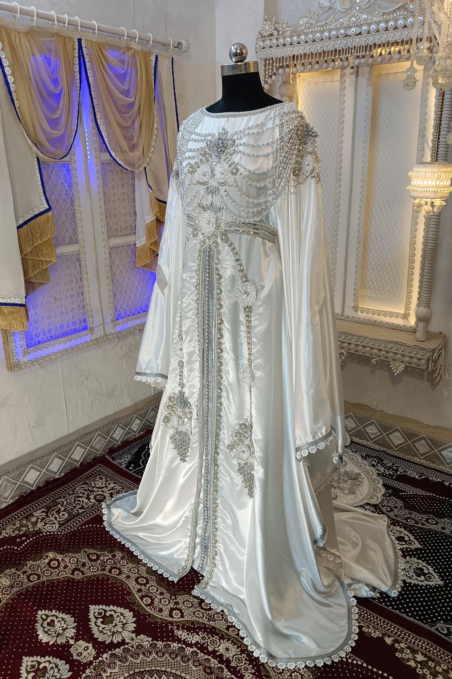 White Wedding Kaftan