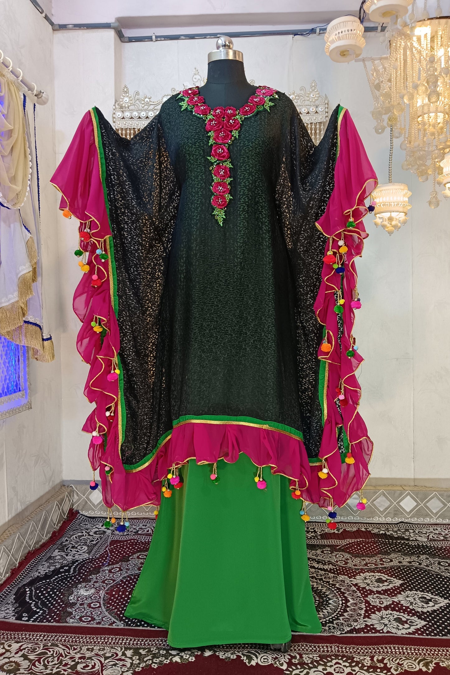 Black Stylish Designer Kaftan