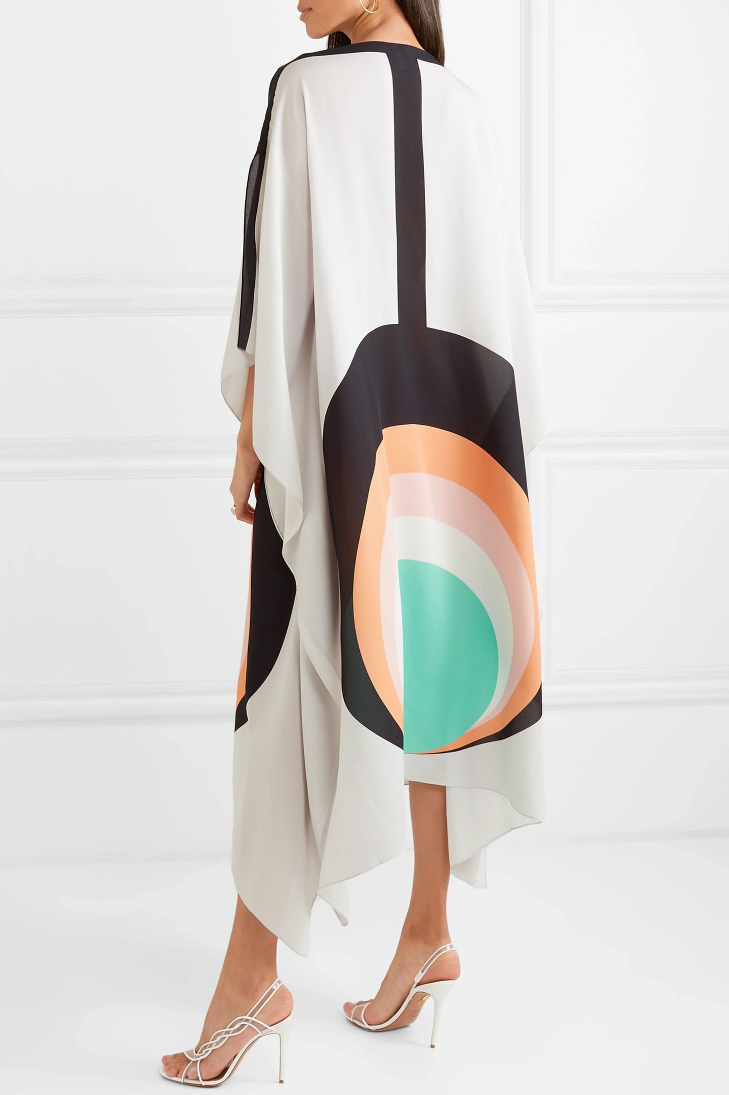 Woman Printed Soft Silk Crepe Kaftan