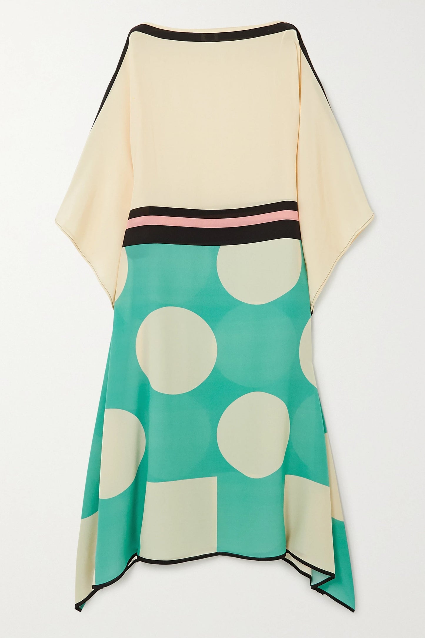 Woman Printed Soft Satin Silk Kaftan