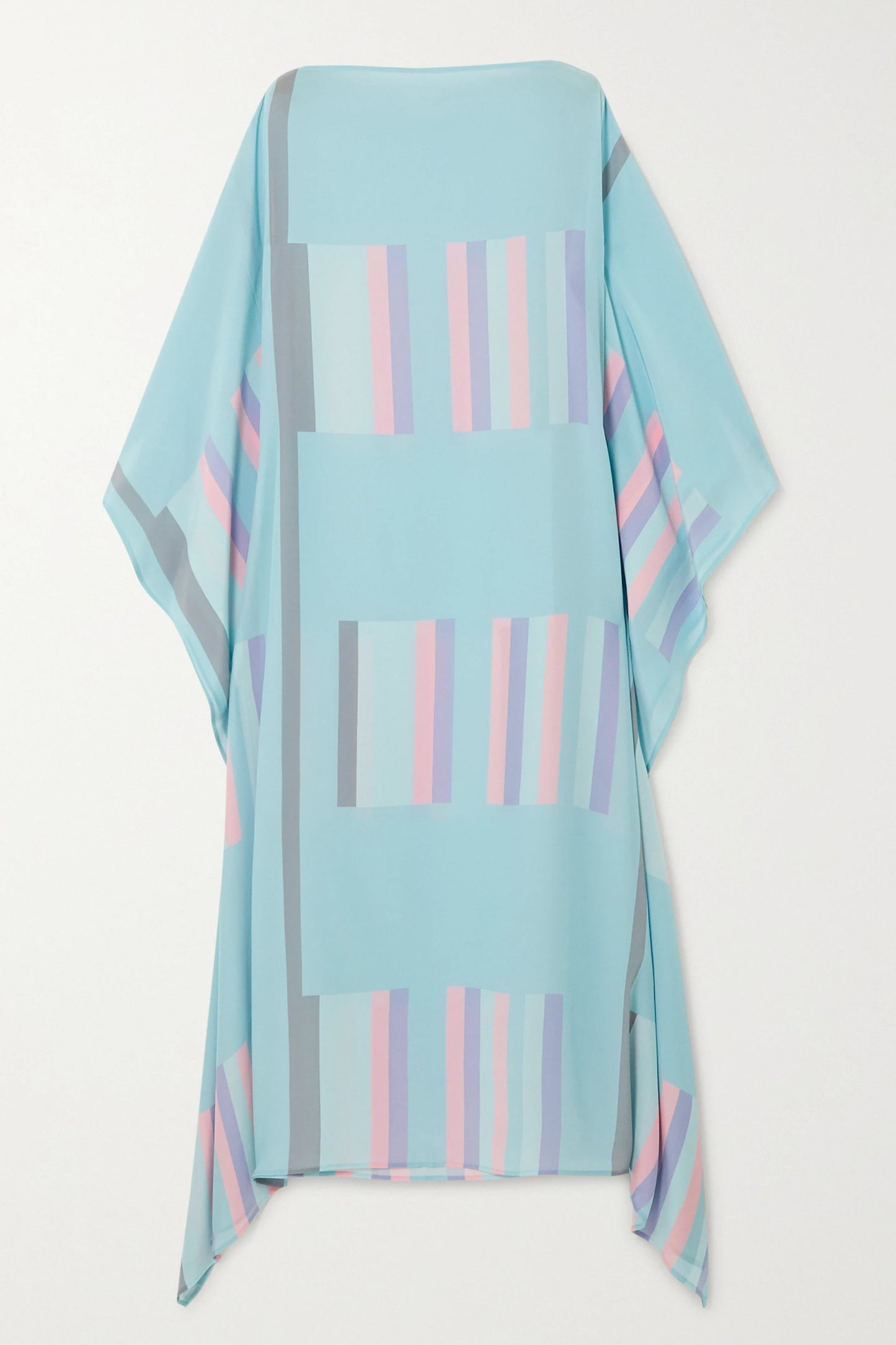 Woman Printed Soft Satin Silk Kaftan
