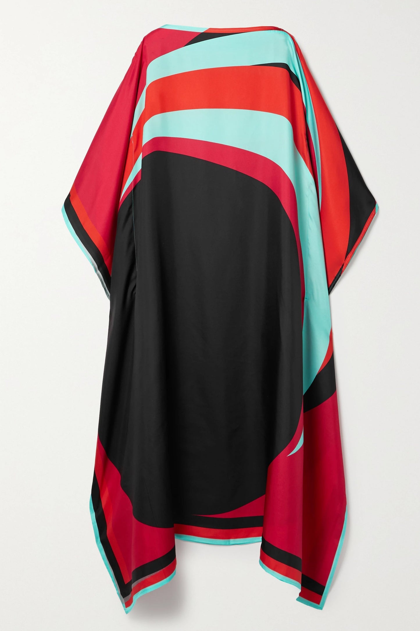 Woman Printed Soft Satin Silk Kaftan