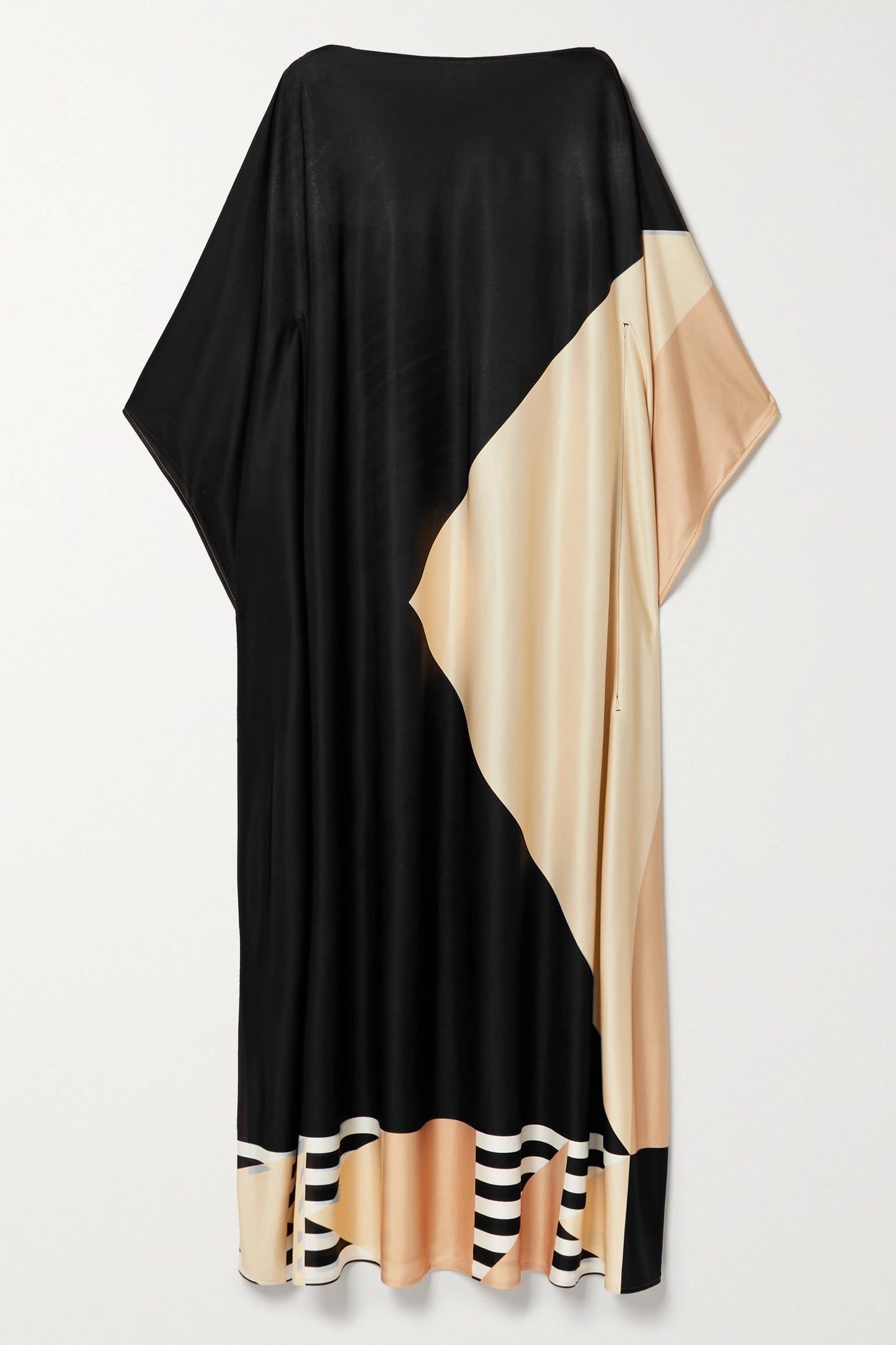 Woman Printed Soft Satin Silk Kaftan