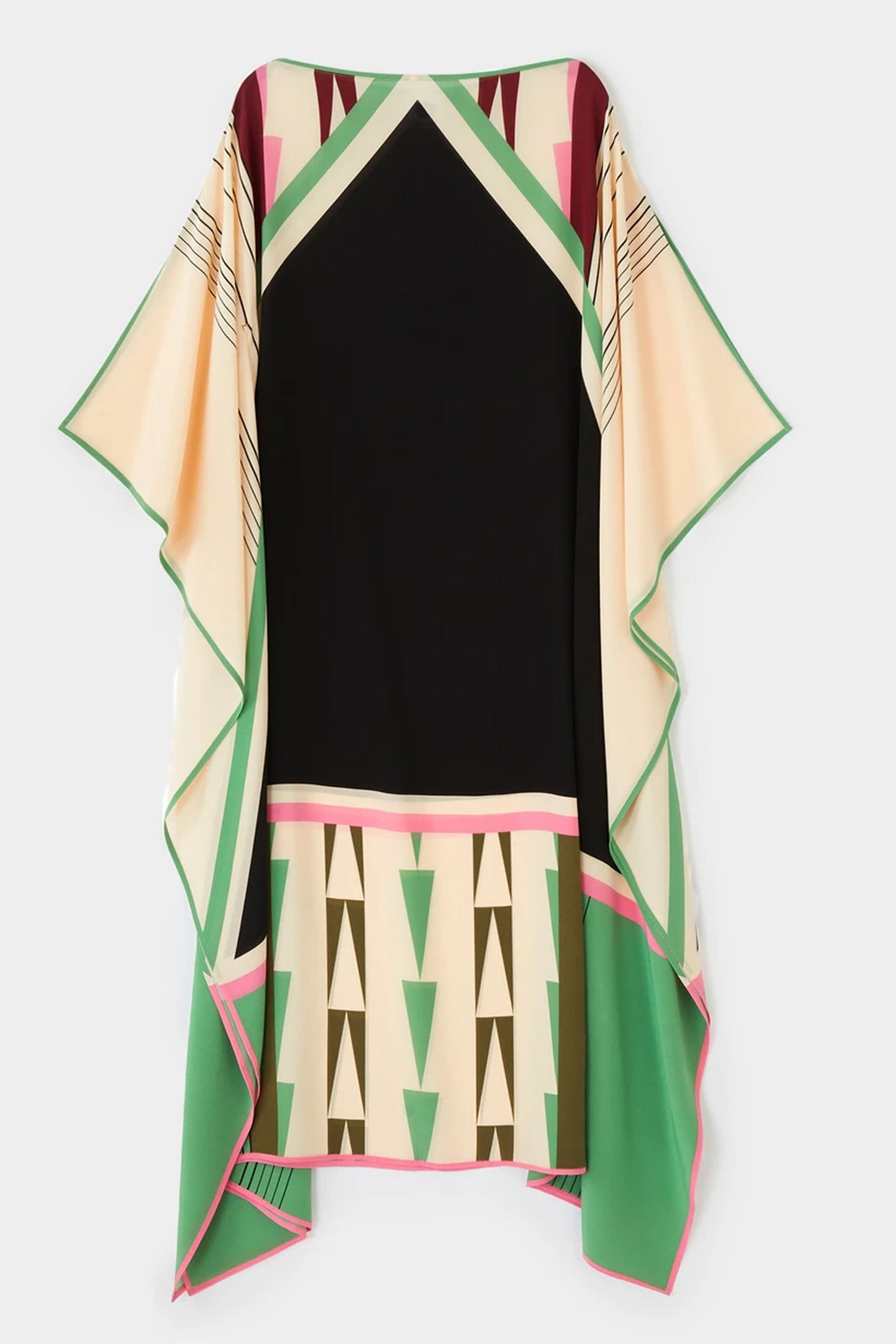 Woman Printed Soft Silk Crepe Kaftan