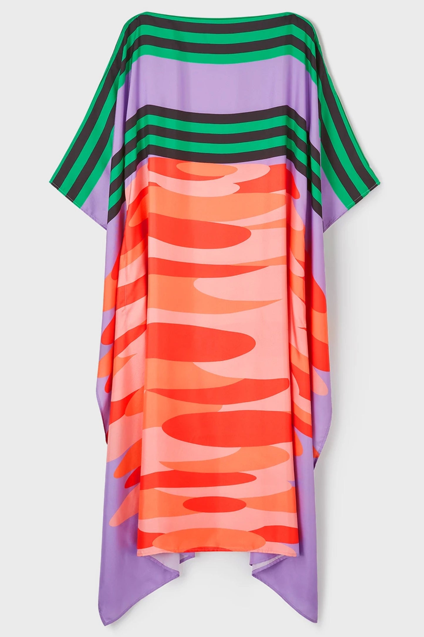 Woman Printed Soft Silk Crepe Kaftan