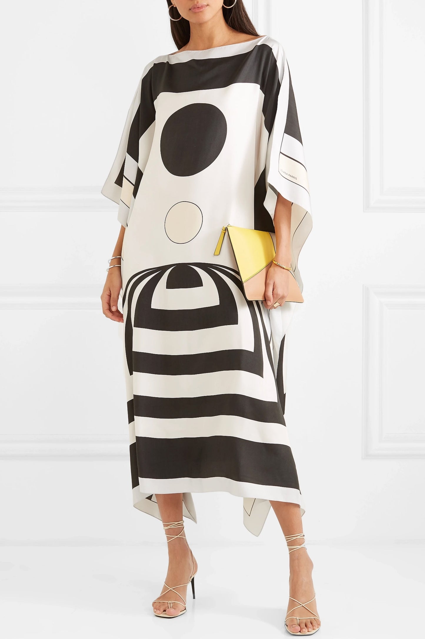 Woman Printed Soft Silk Crepe Kaftan
