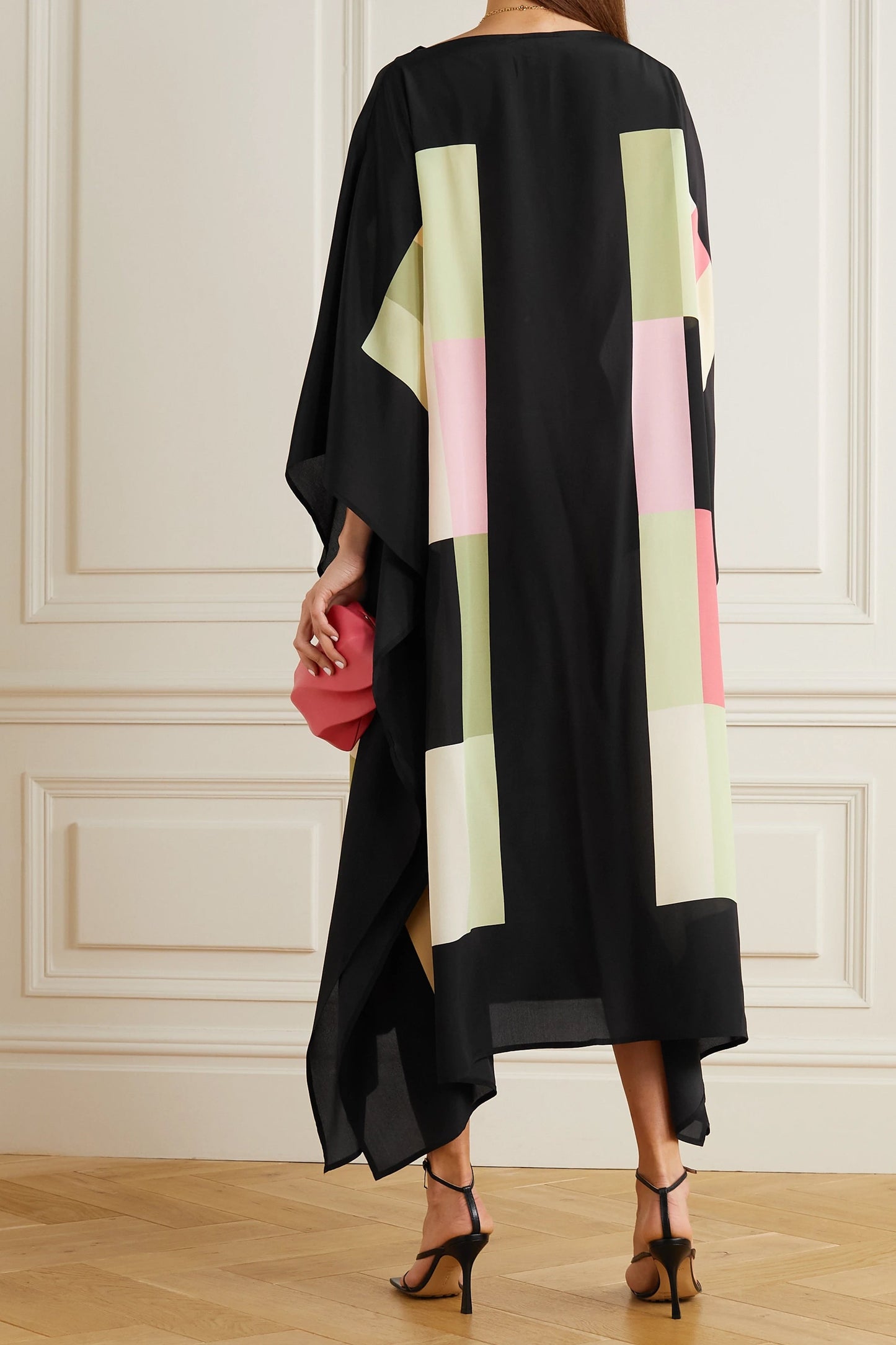 Woman Printed Soft Silk Crepe Kaftan