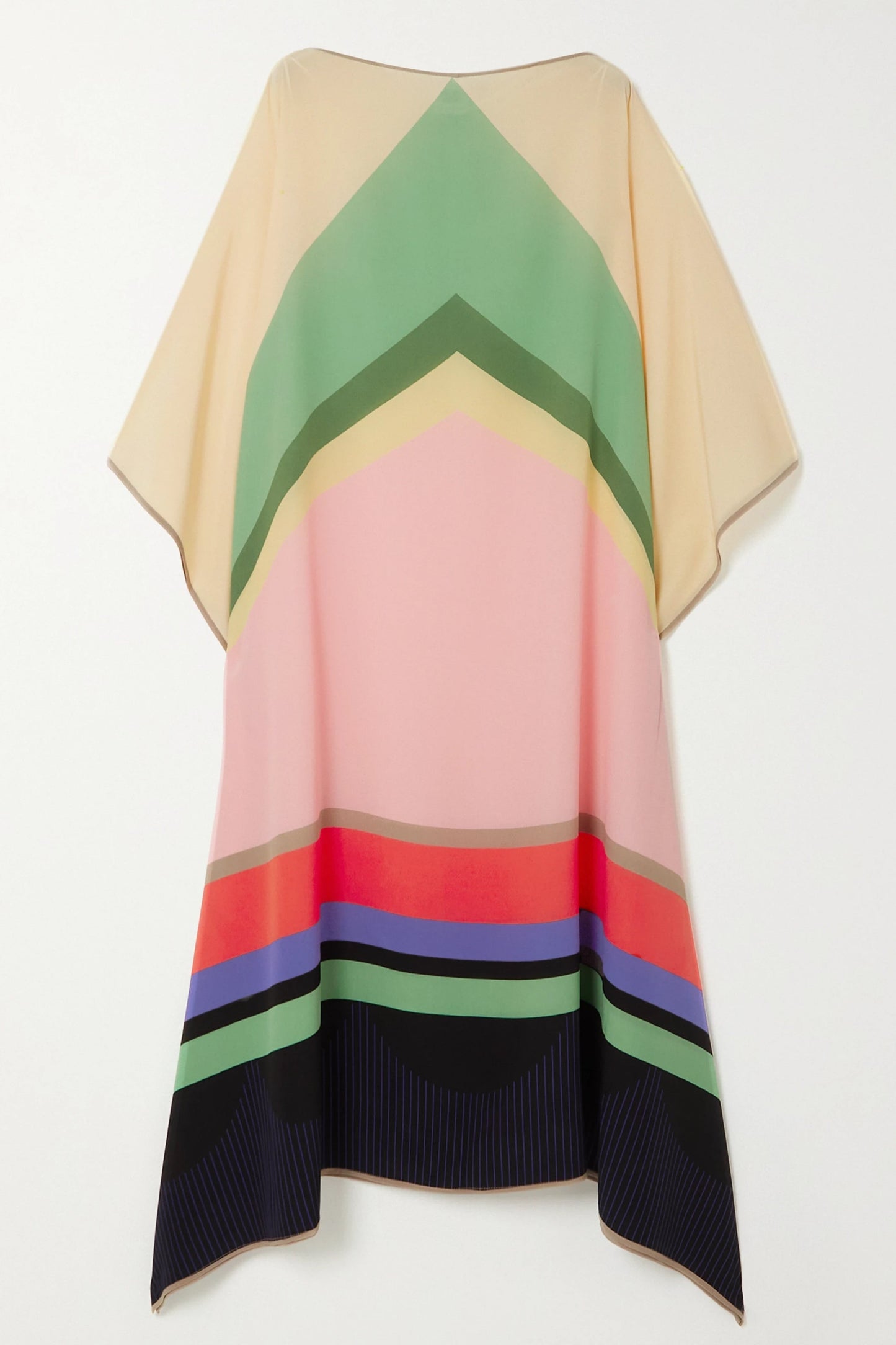 Woman Printed Soft Silk Crepe Kaftan