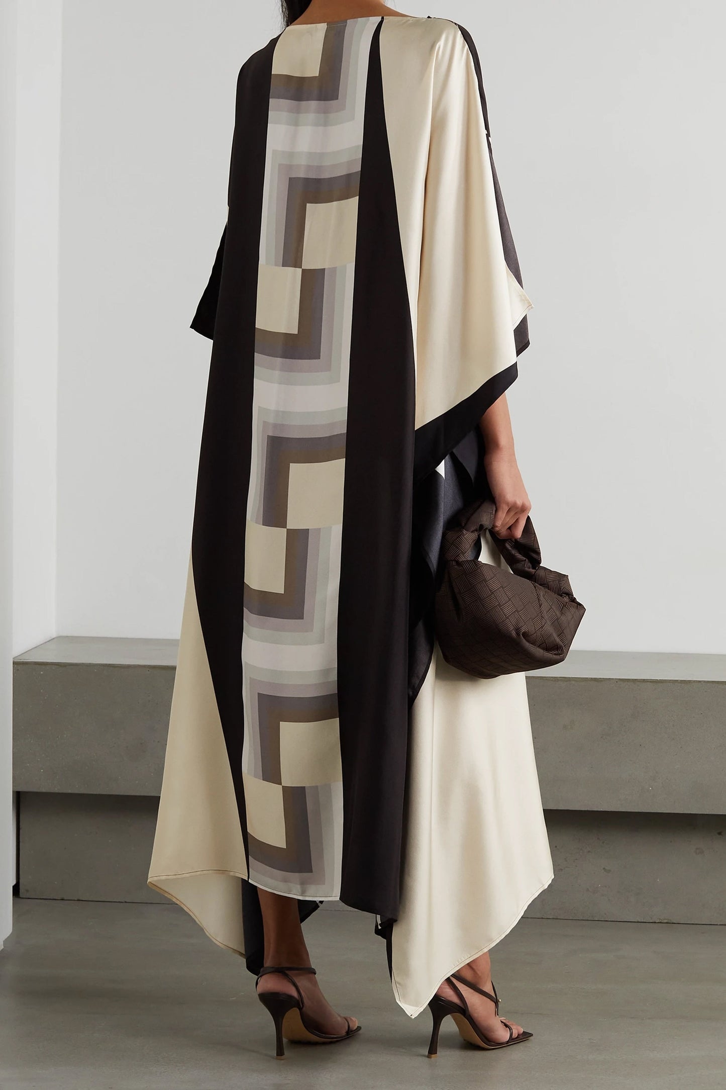 Woman Printed Soft Silk Crepe Kaftan