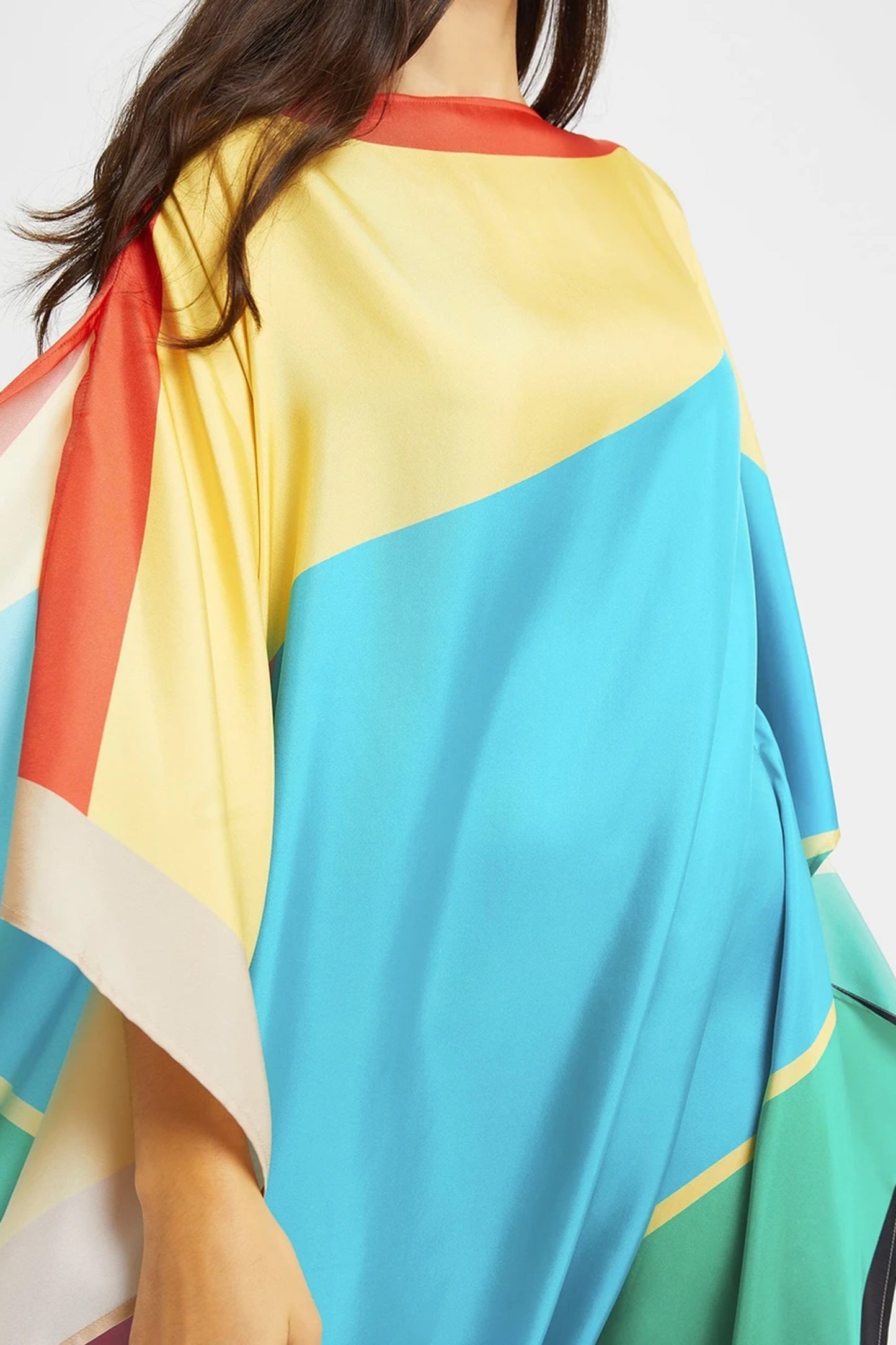 Woman Printed Soft Silk Crepe Kaftan
