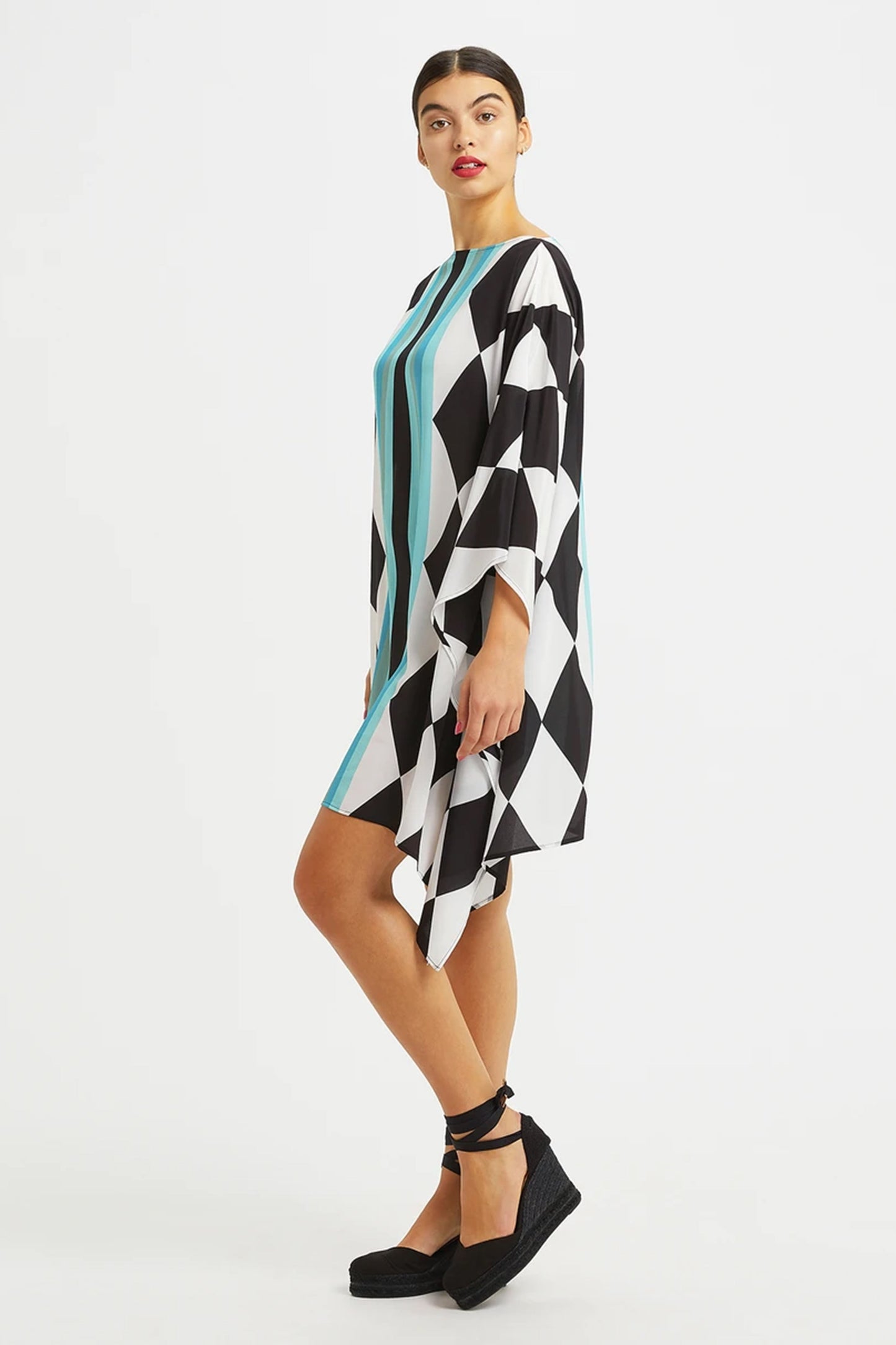 Woman Printed Soft Silk Crepe Kaftan