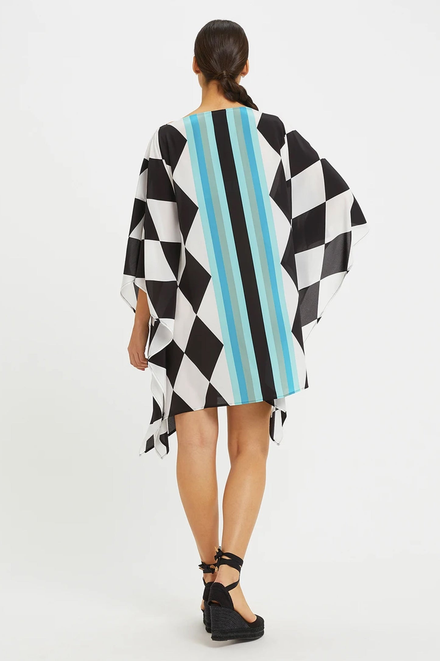 Woman Printed Soft Silk Crepe Kaftan