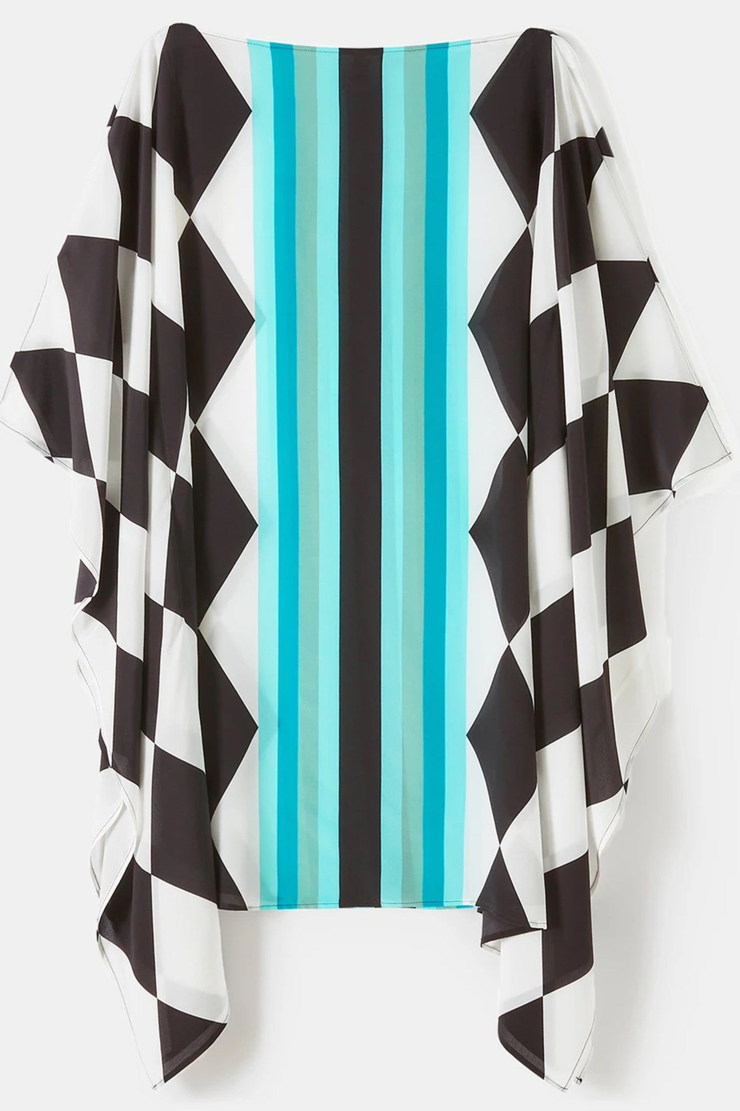 Woman Printed Soft Silk Crepe Kaftan