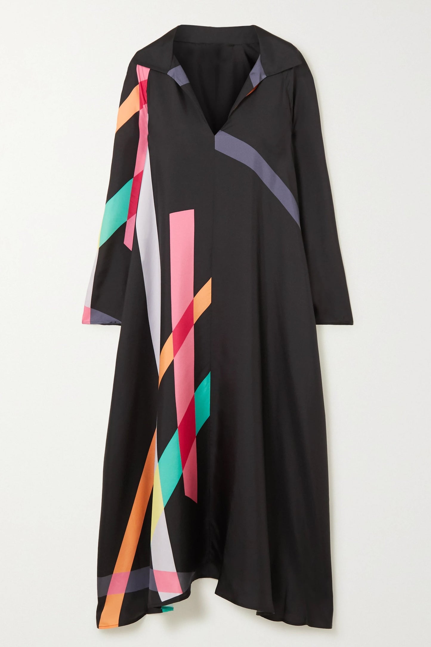 Woman Printed Soft Silk Crepe Kaftan