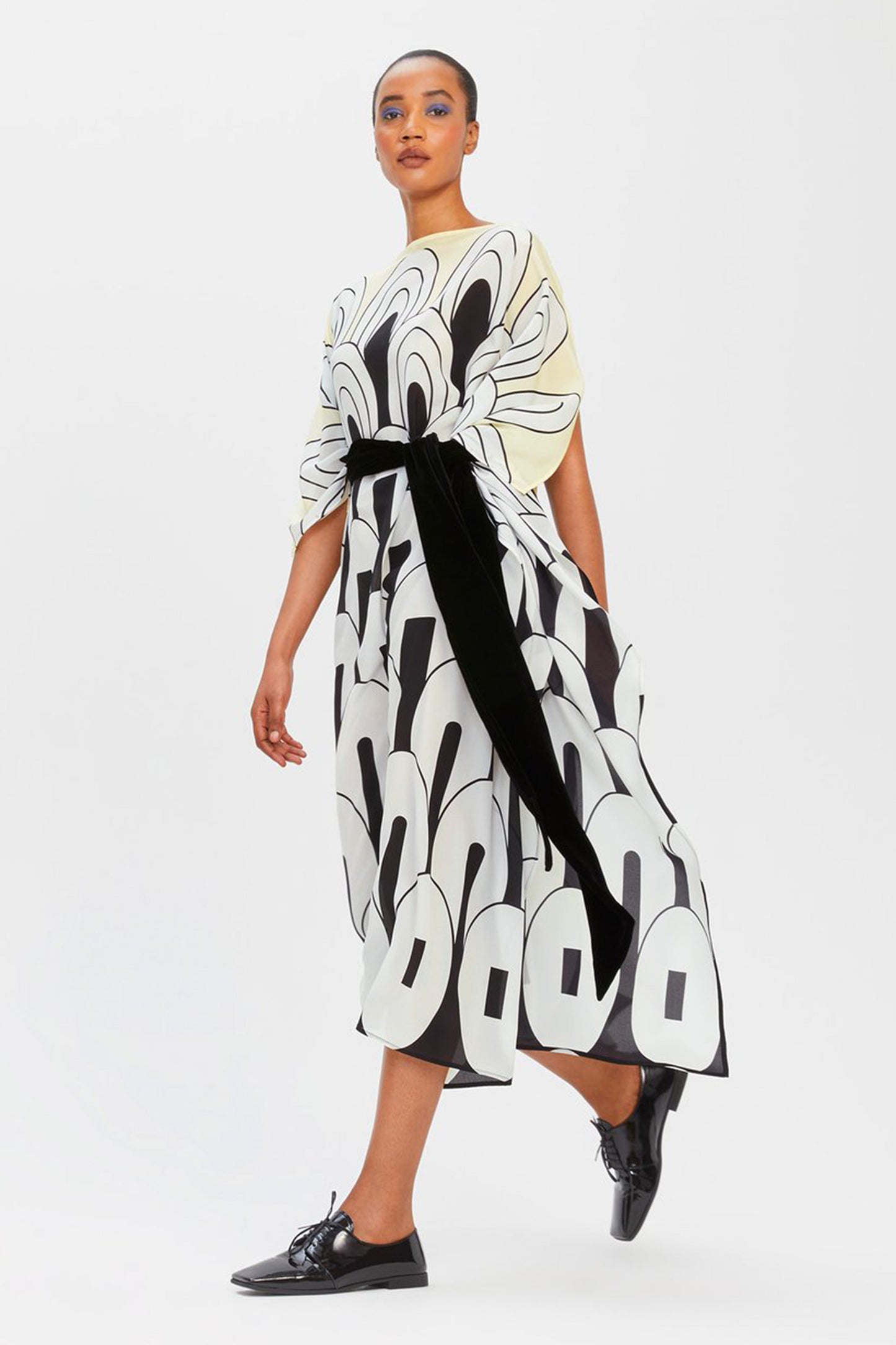 Woman Printed Soft Silk Crepe Kaftan