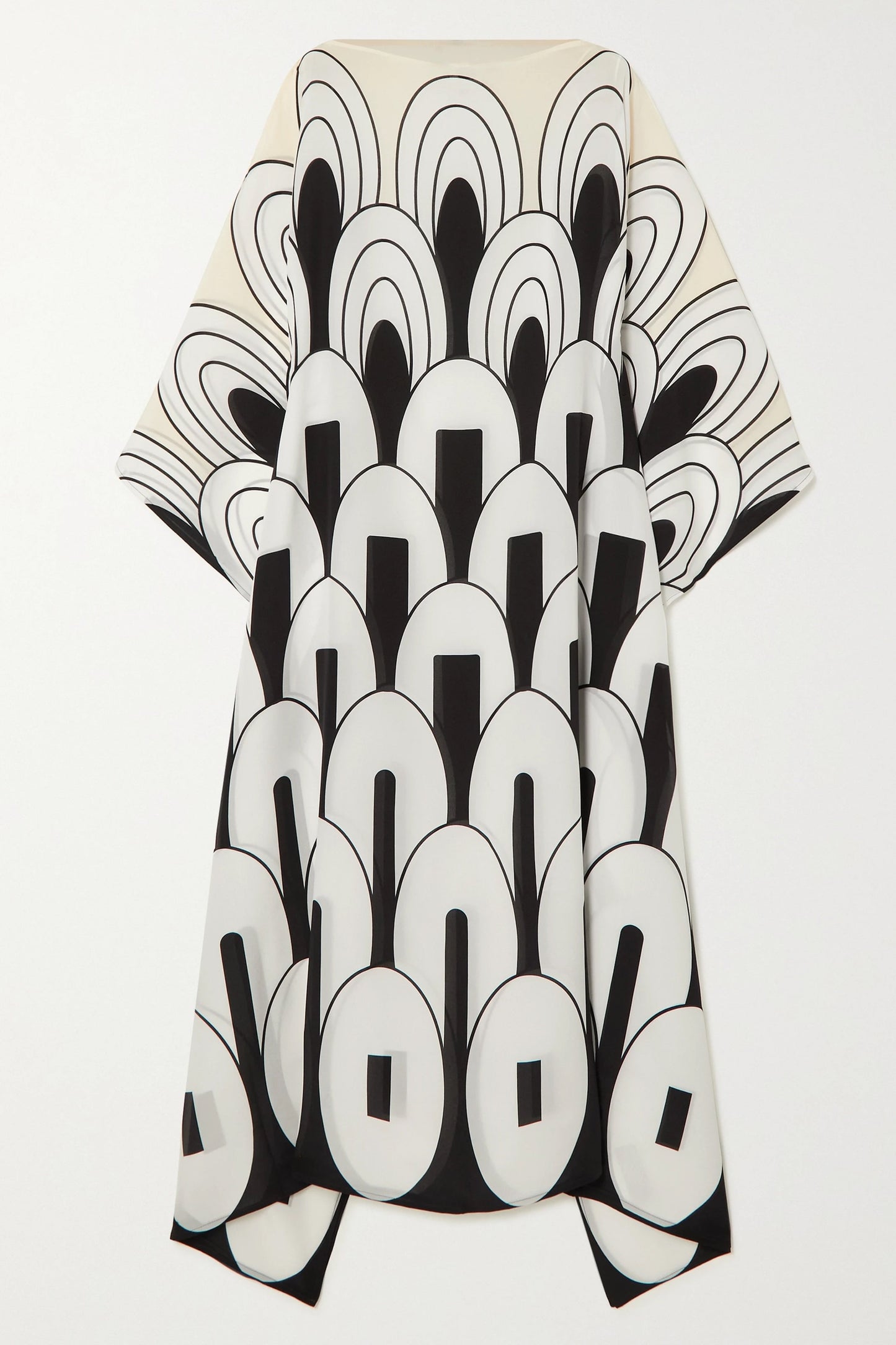 Woman Printed Soft Silk Crepe Kaftan