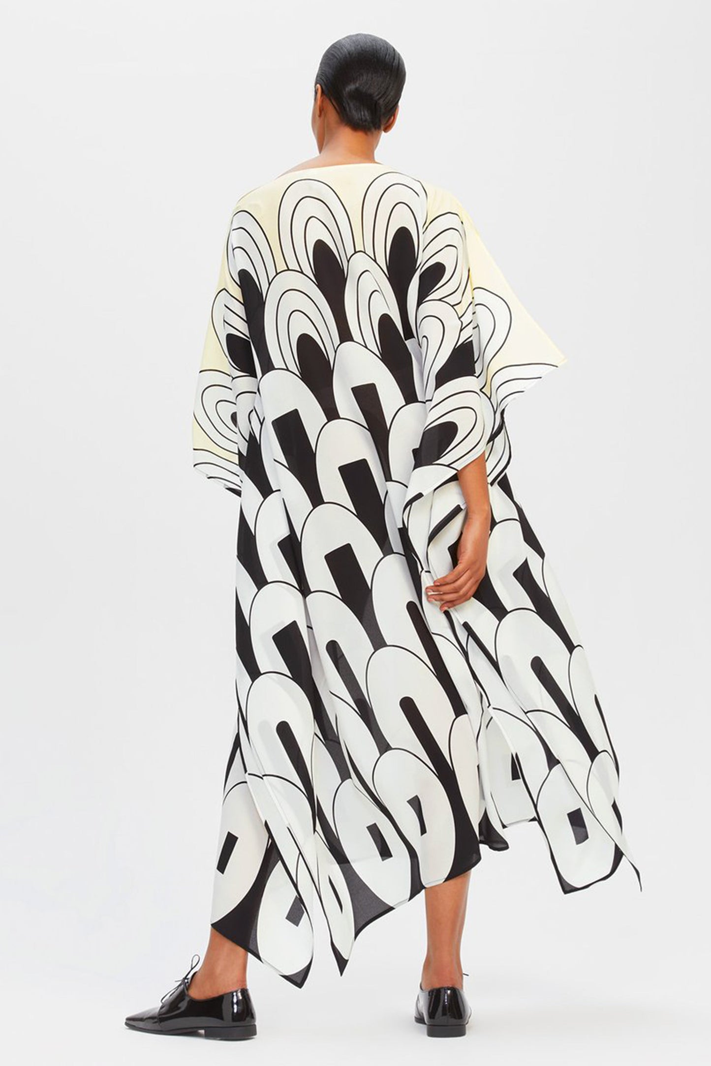 Woman Printed Soft Silk Crepe Kaftan
