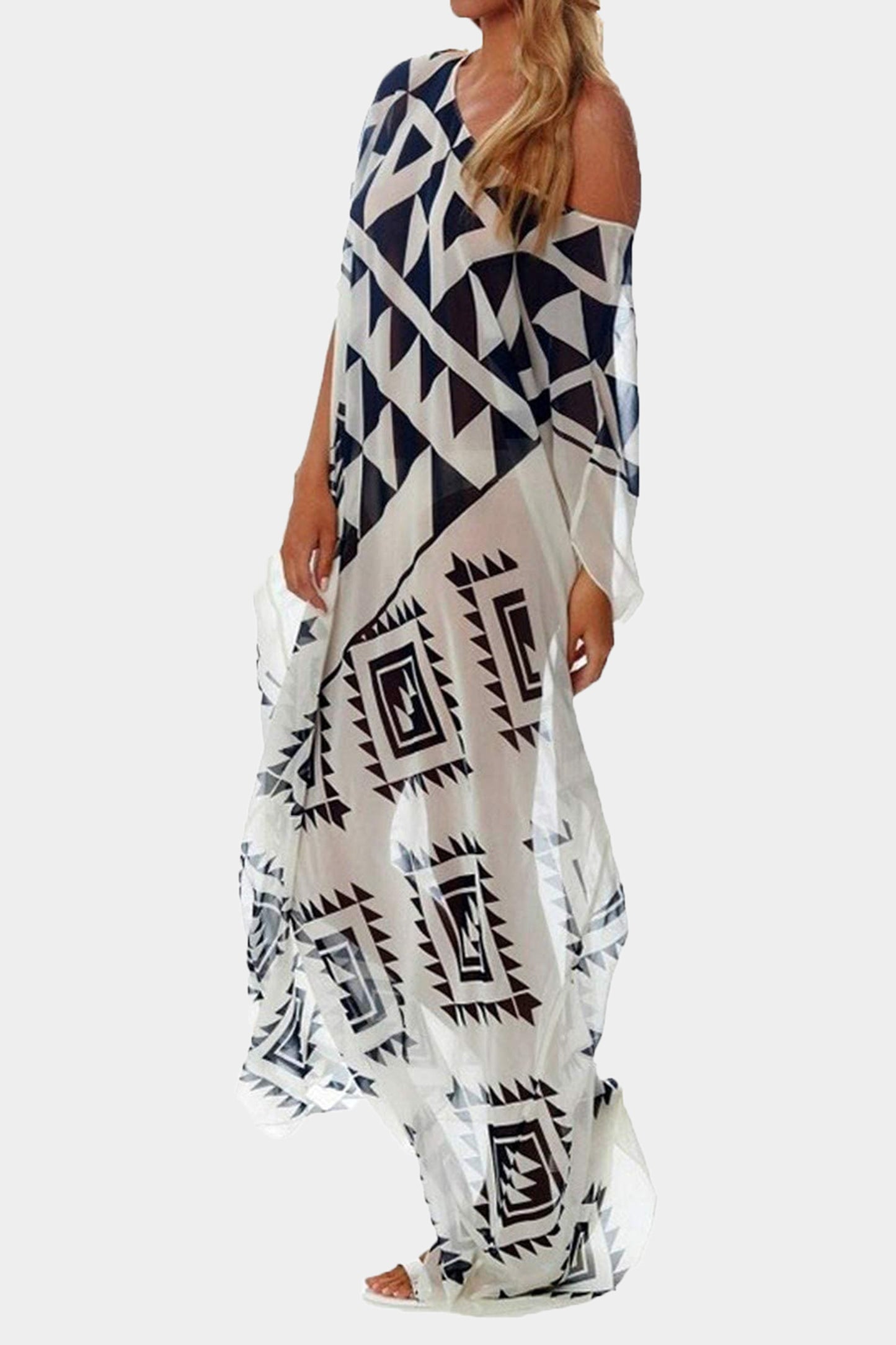 Woman Printed Gerogette Kaftan