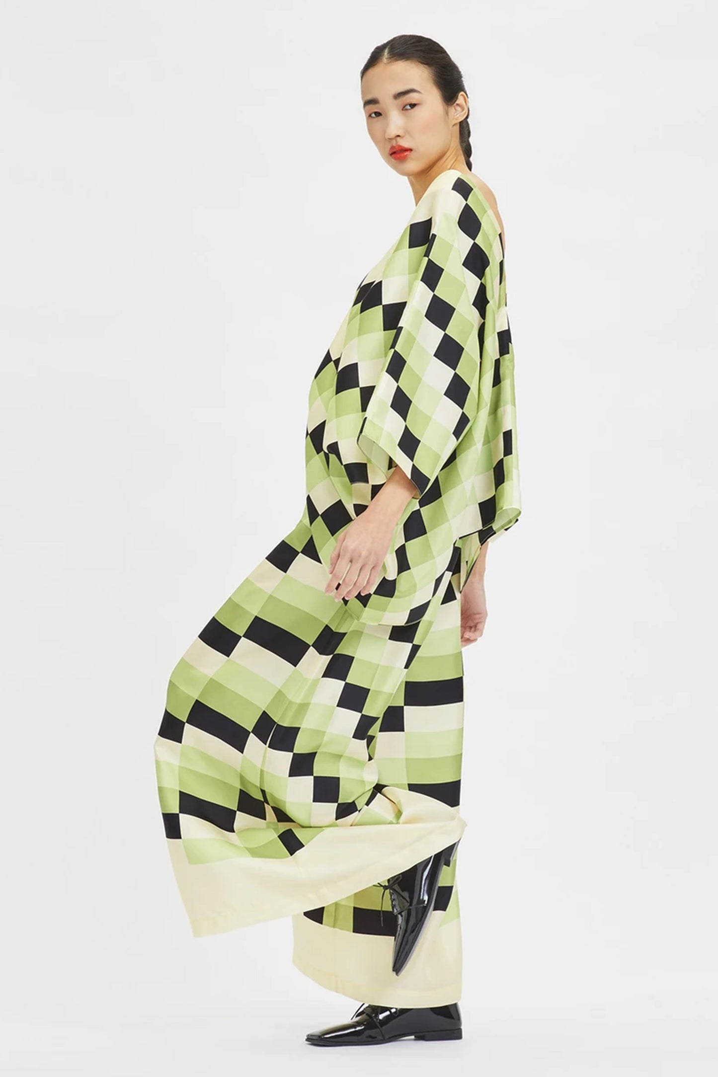 Woman Printed Silk Crepe Kaftan