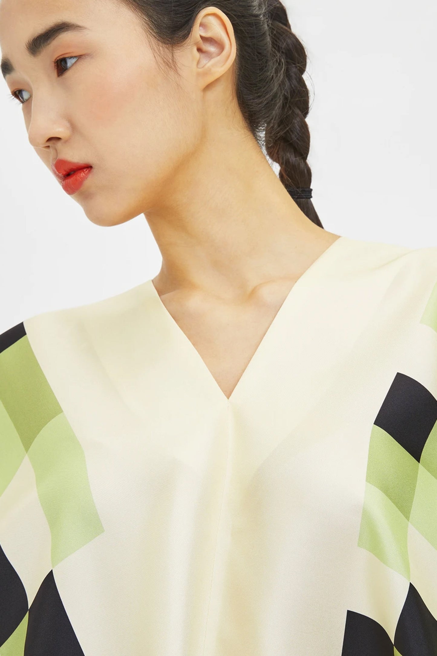Woman Printed Silk Crepe Kaftan
