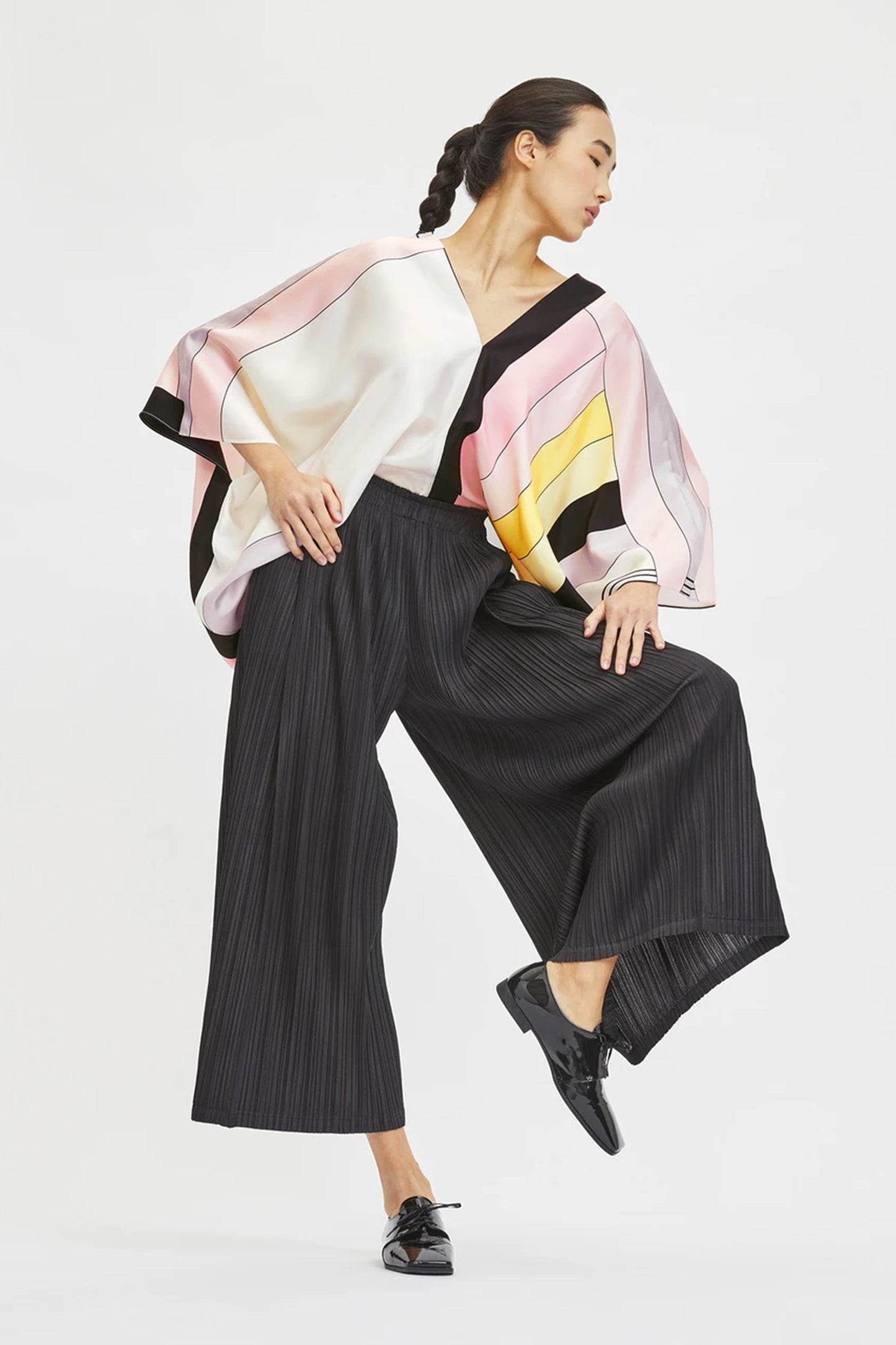 Woman Printed Soft Satin Silk Kaftan