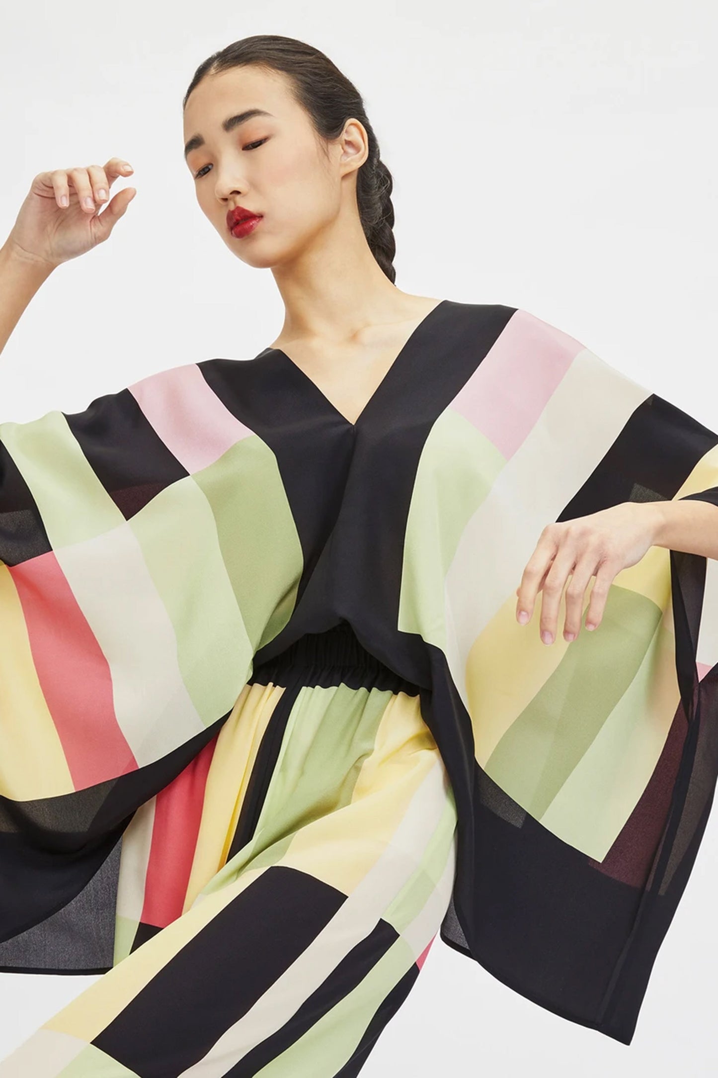 Woman Printed Silk Crepe Kaftan