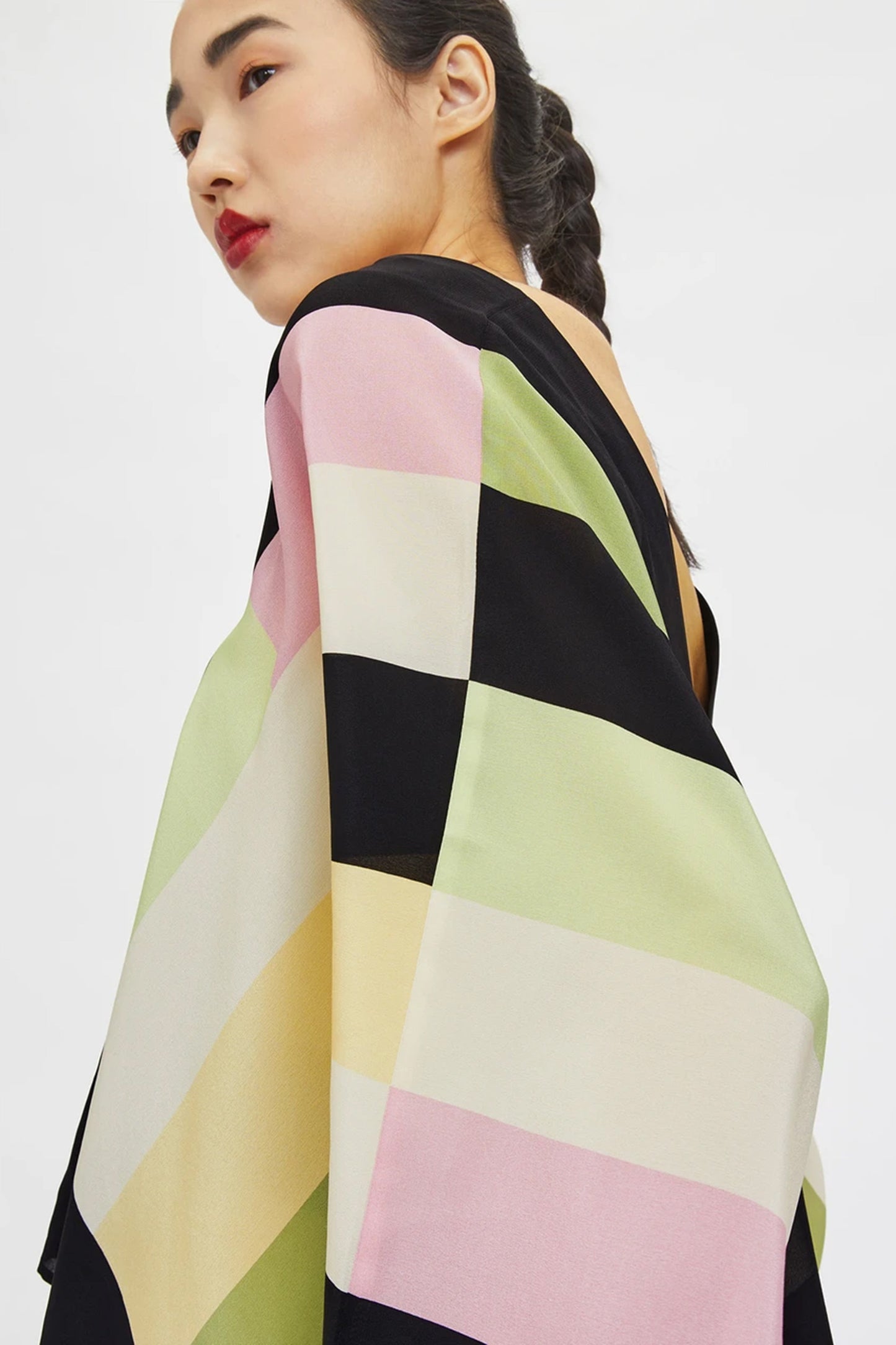 Woman Printed Silk Crepe Kaftan