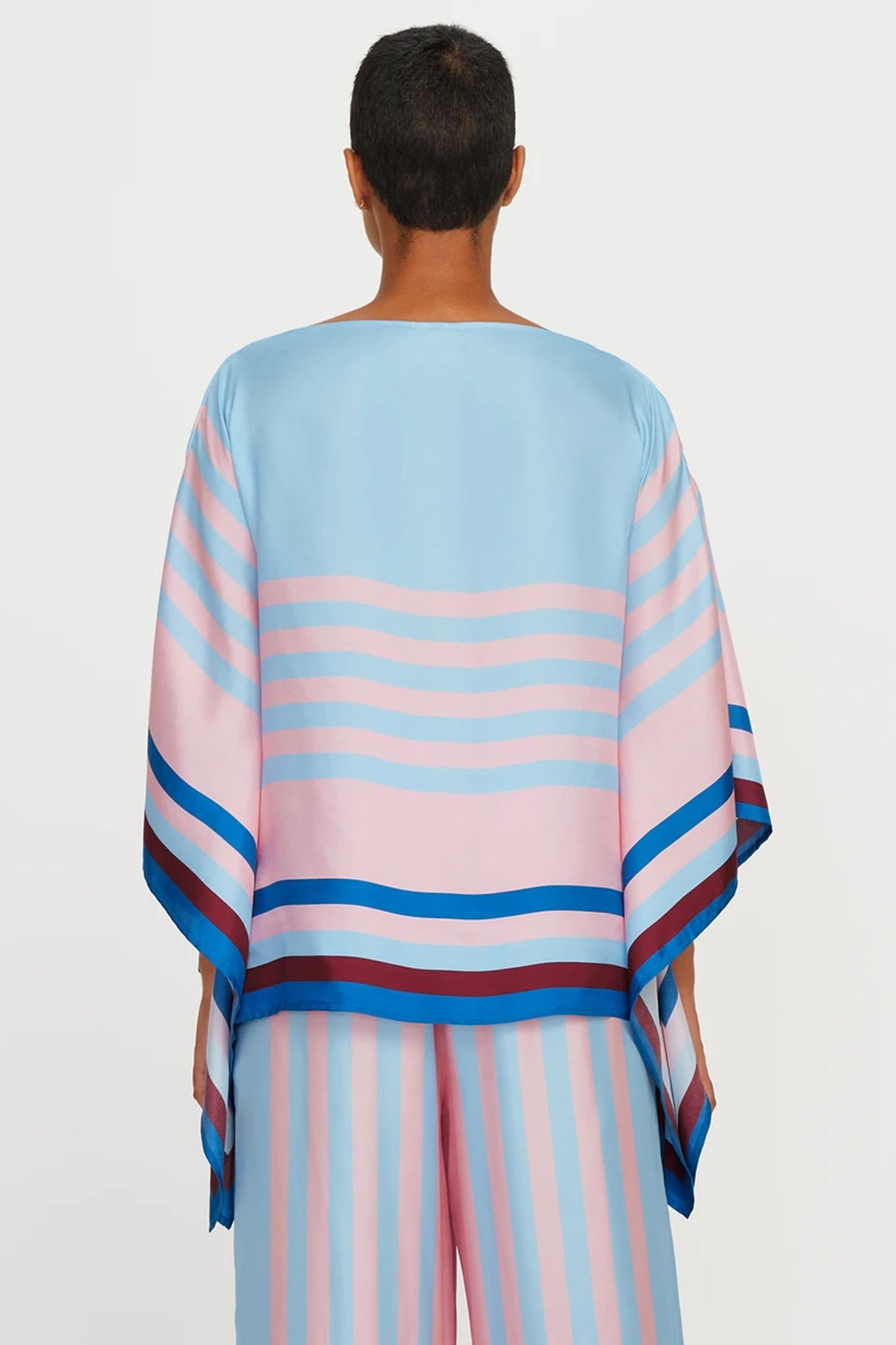 Woman Printed Soft Satin Silk Kaftan