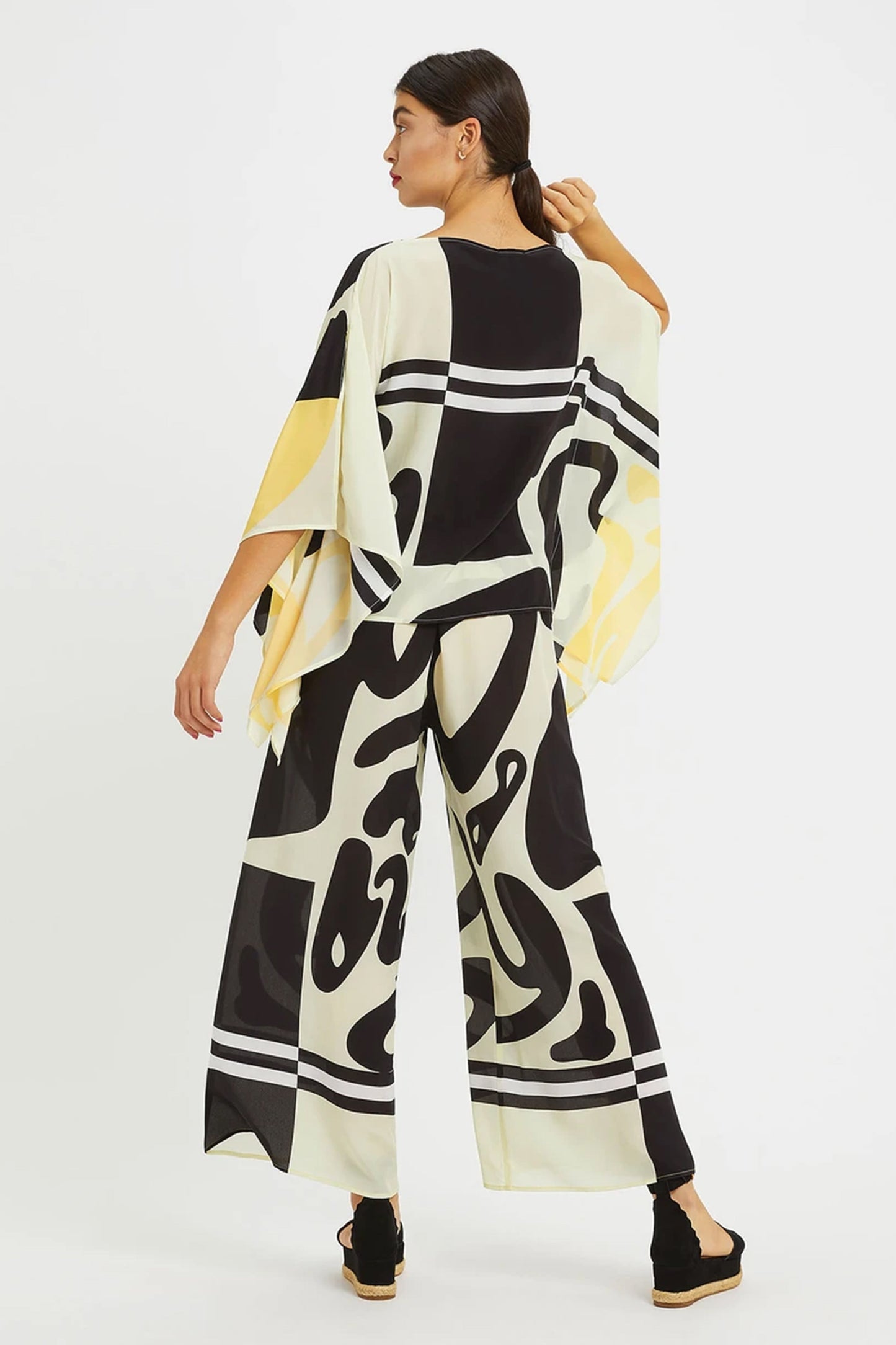 Woman Printed Silk Crepe Kaftan