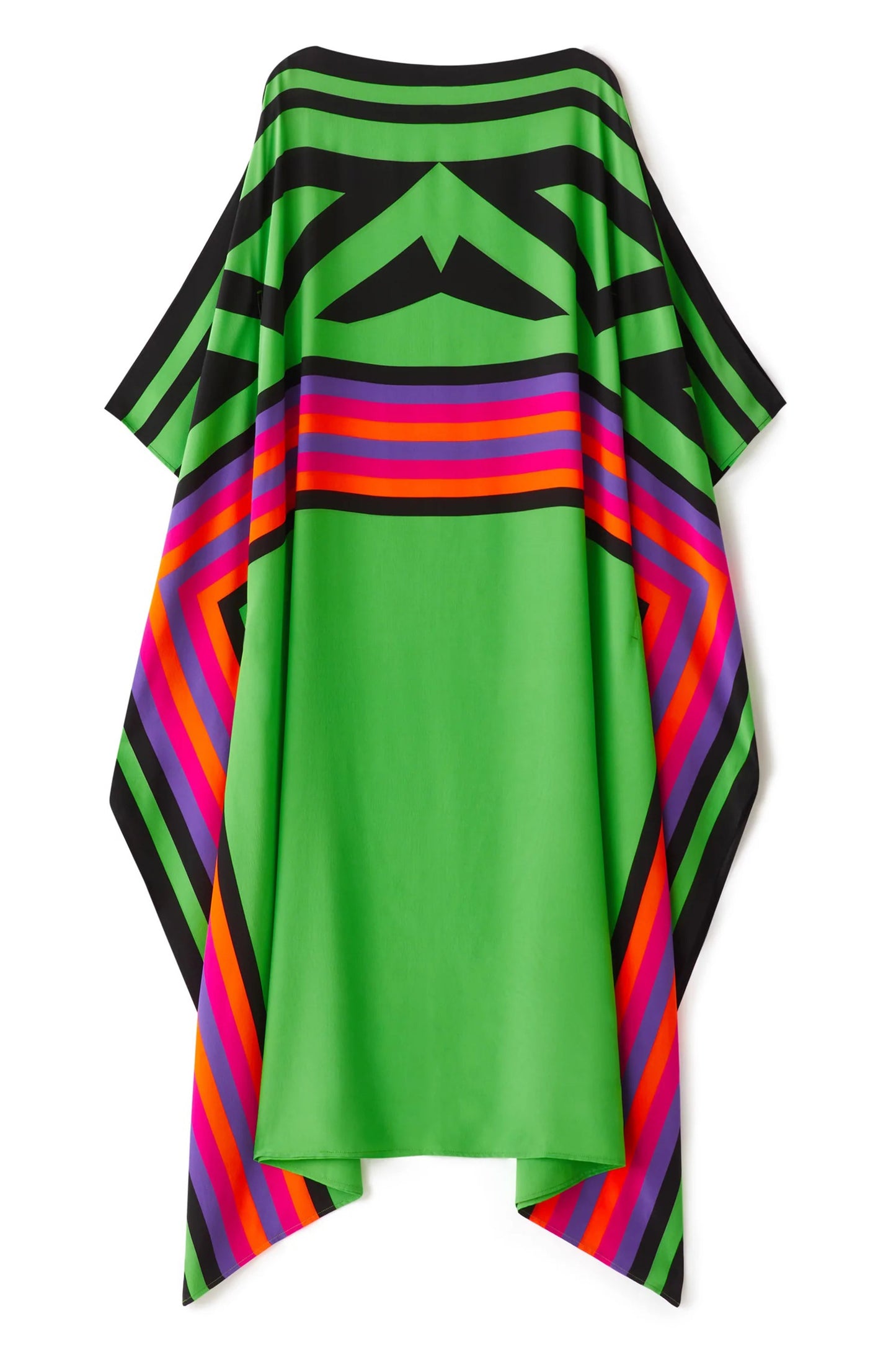 Green Latest Printed Maxi Dress
