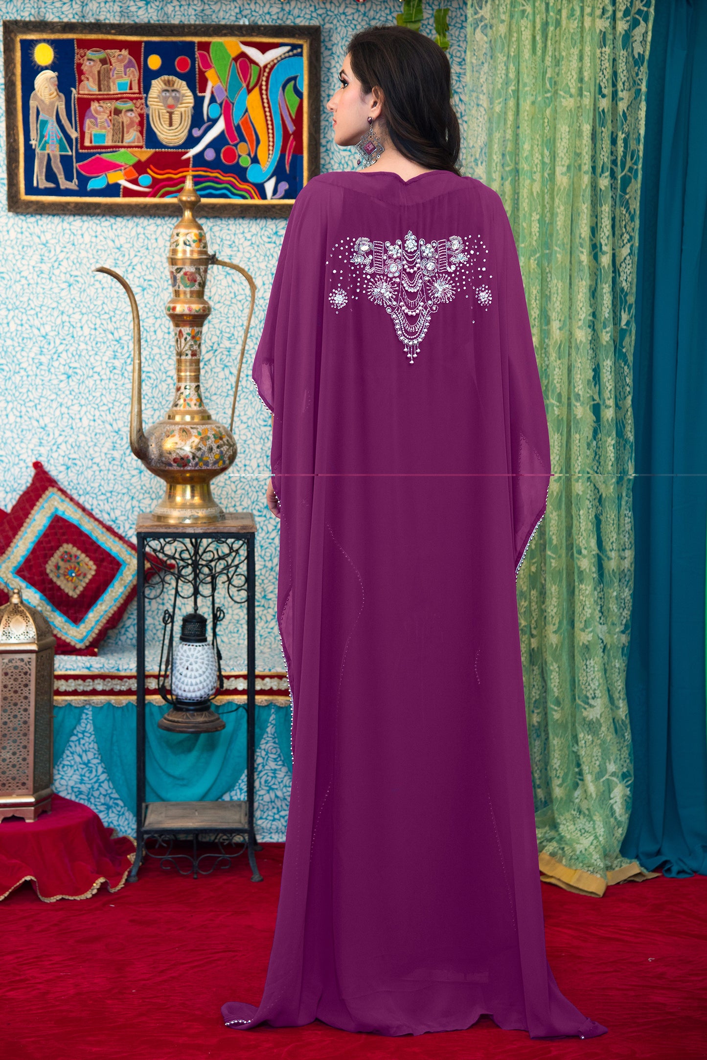 Purple Color Arabic Kaftan