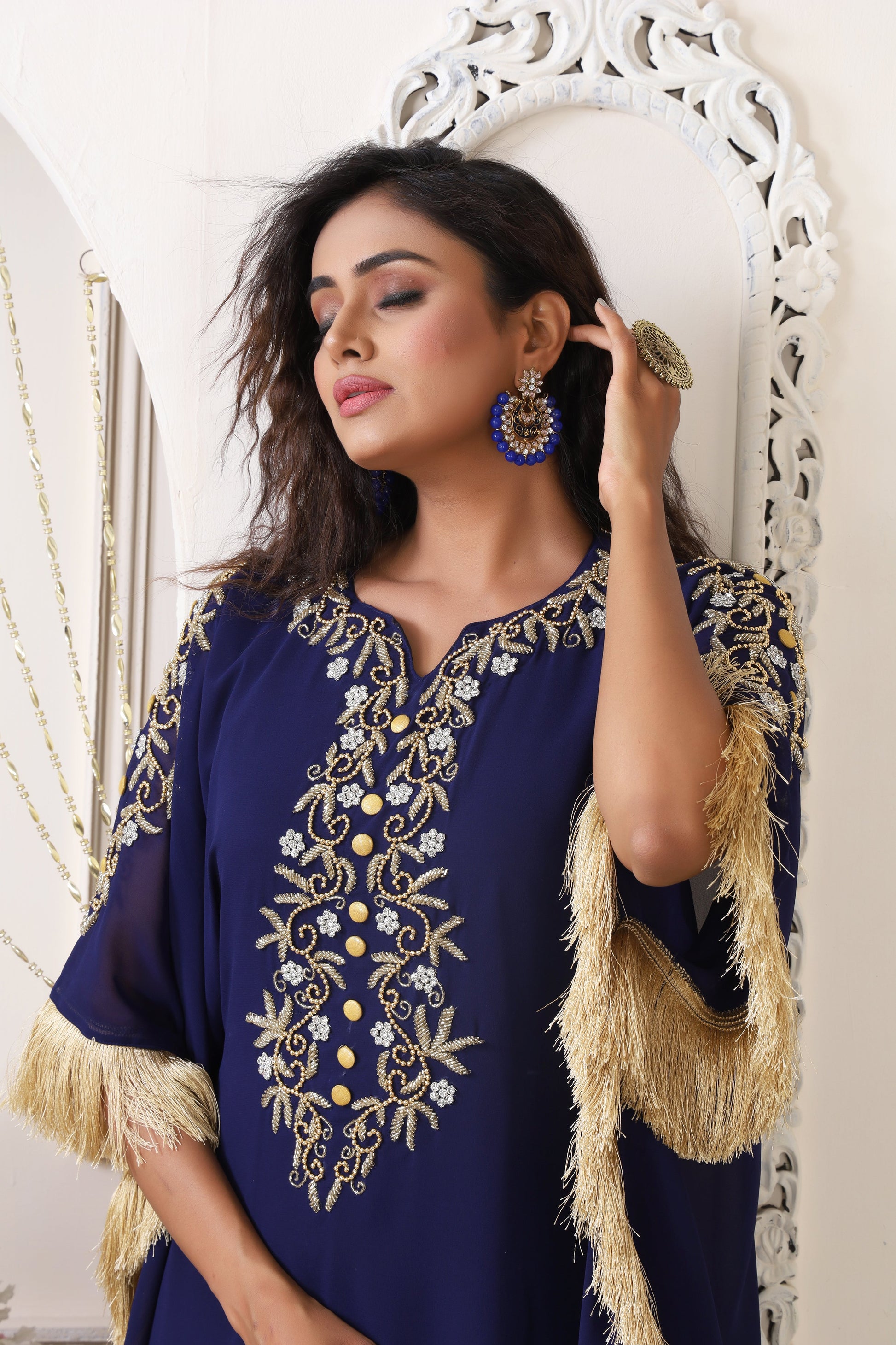 Dark Blue African Caftans