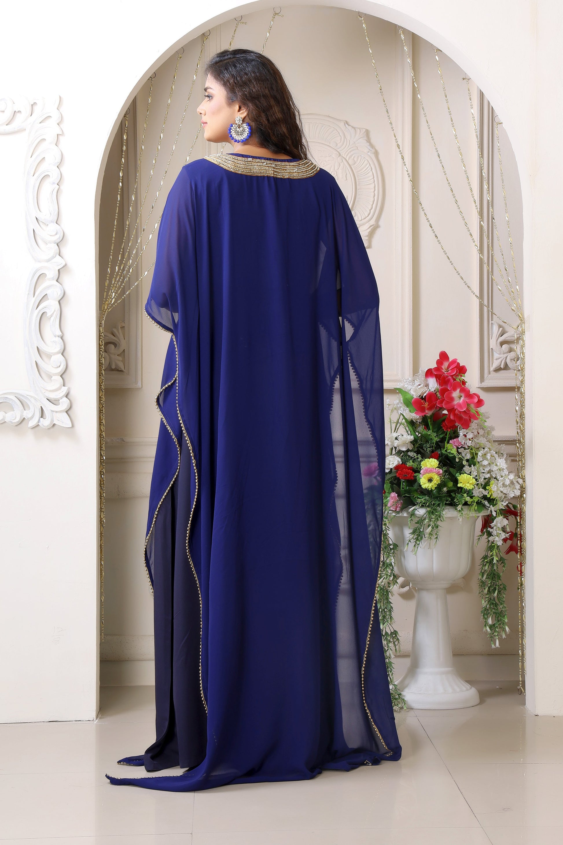 Dark Blue Kaftan Designer