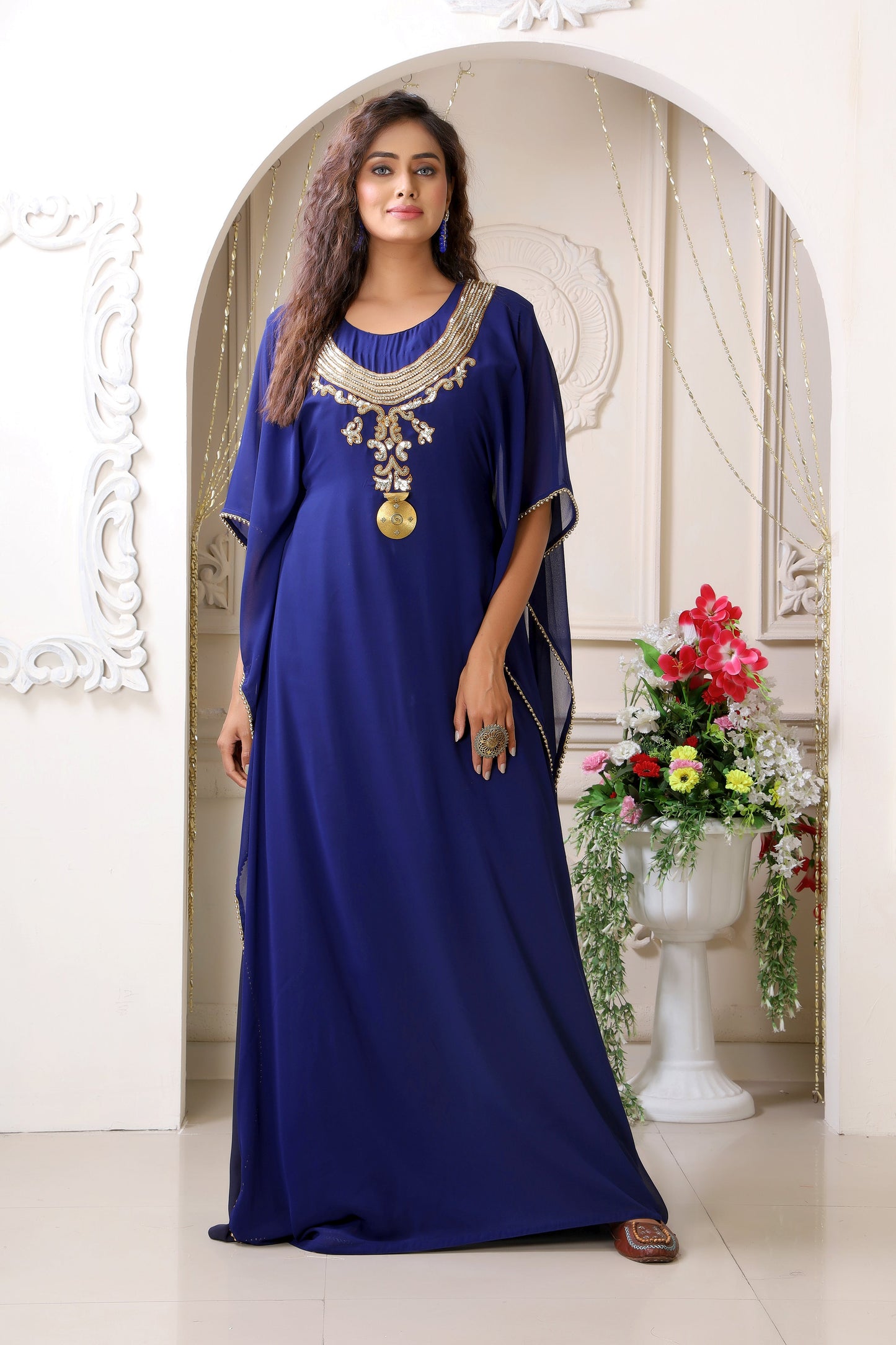 Dark Blue Israeli Kaftan