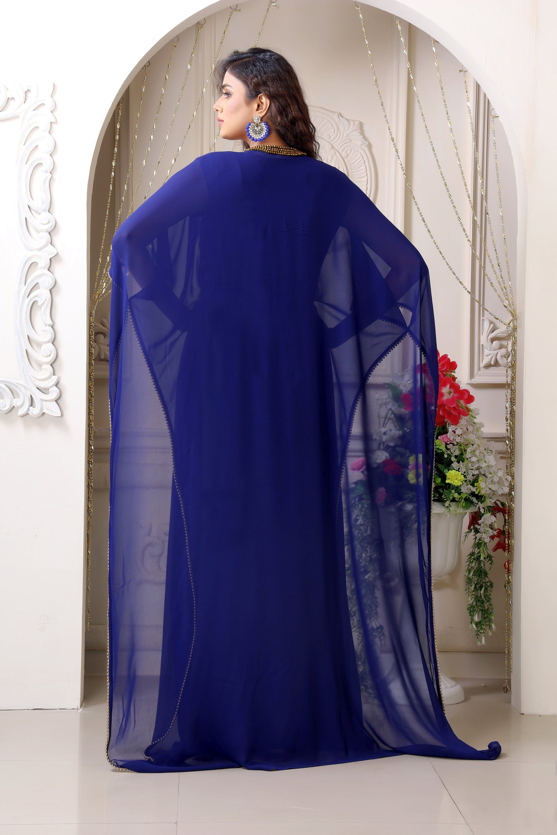 Dark Blue Saudi Kaftans